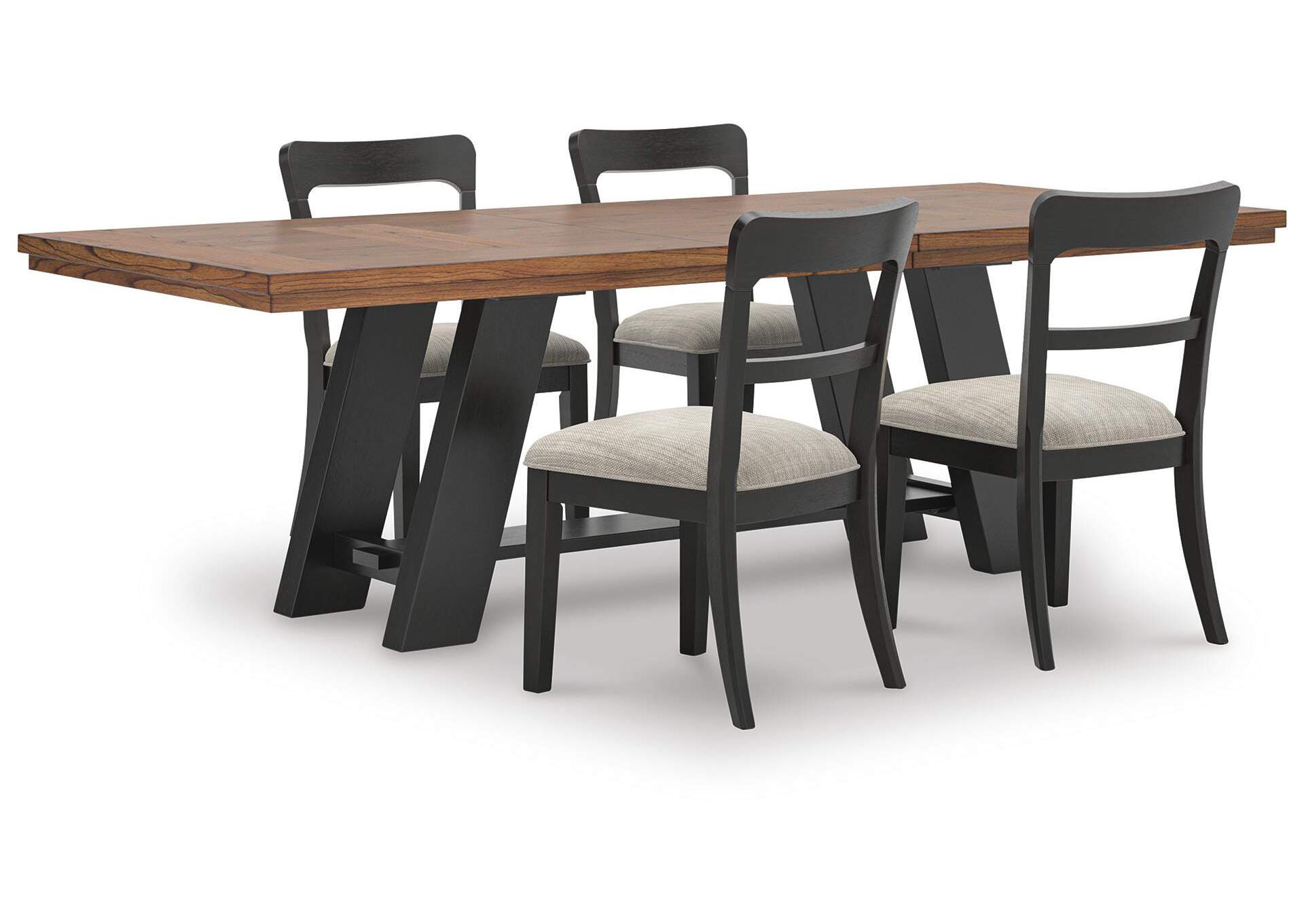 Greddinton Extension Dining Table and 4 Chairs image 1