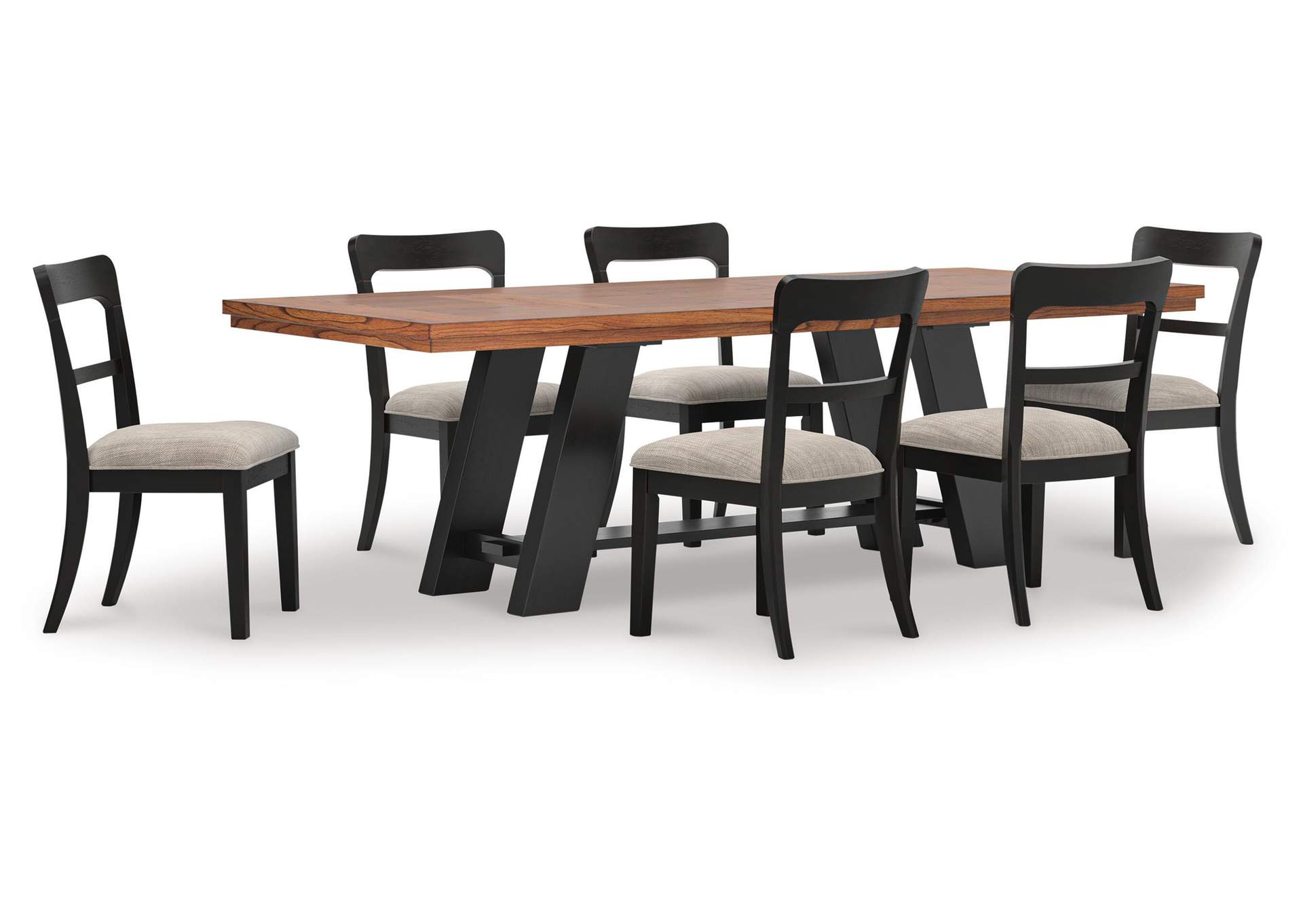 Greddinton Extension Dining Table and 6 Chairs image 1
