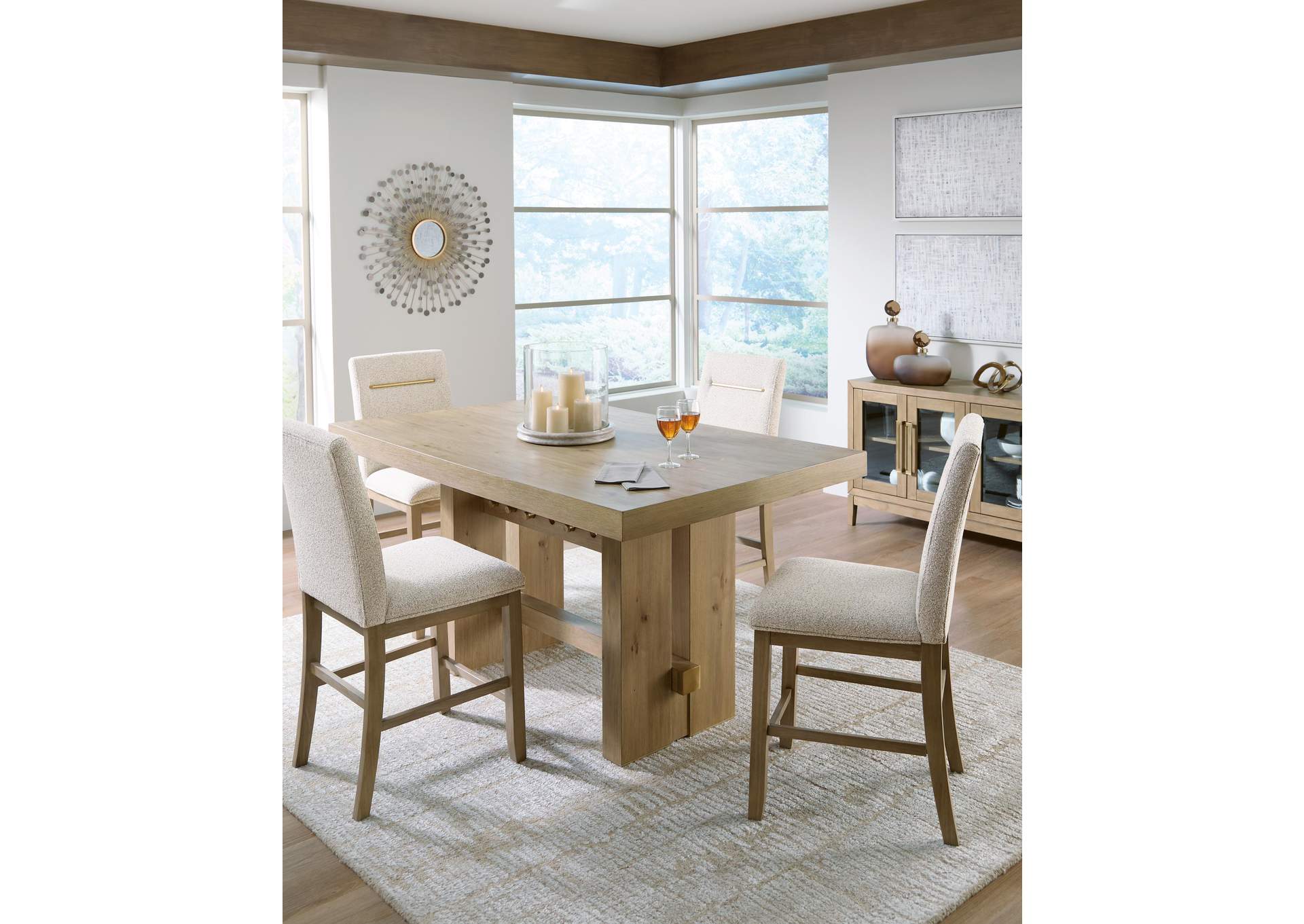 Crendlin Counter Height Dining Table and 4 Barstools image 5