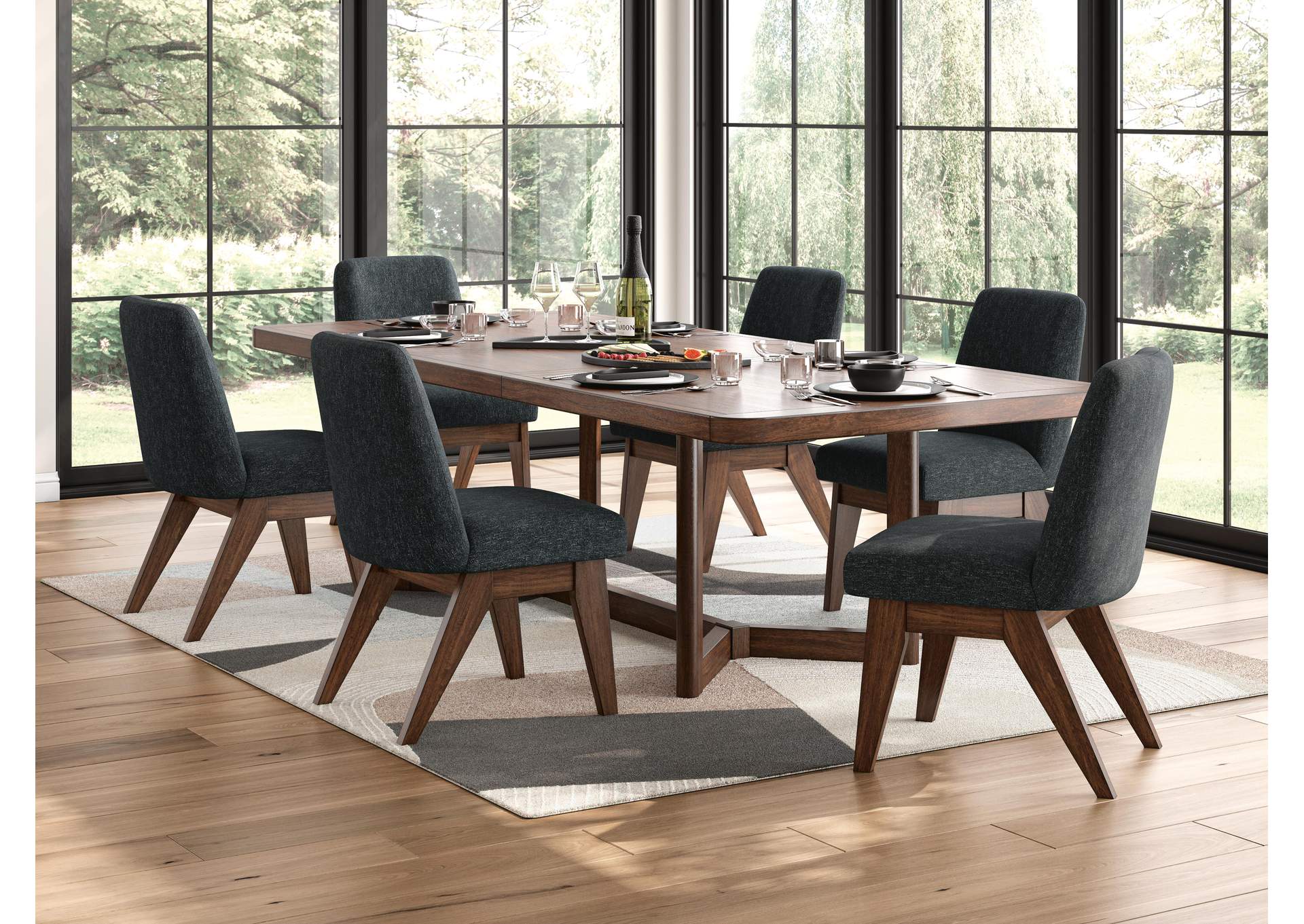 Dilenno Extension Dining Table and 6 Chairs image 2