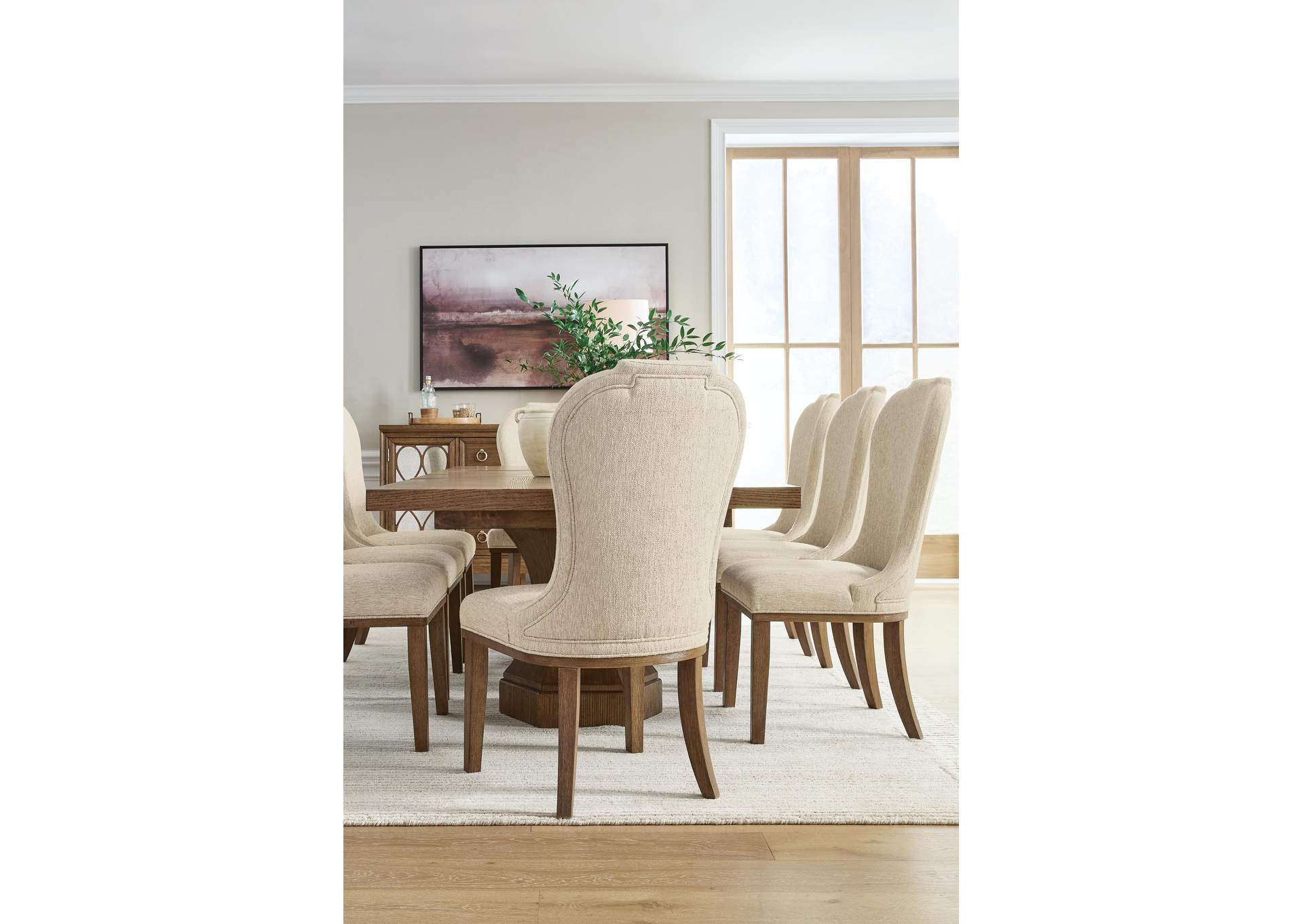 Jorlaina Dining Table and 8 Chairs image 5