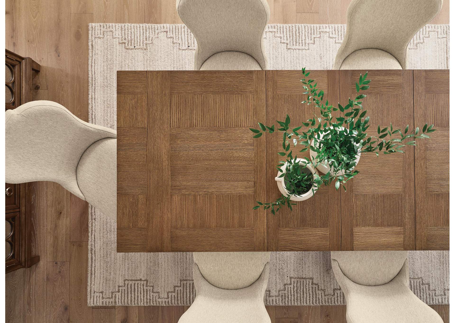 Jorlaina Dining Table and 8 Chairs image 3