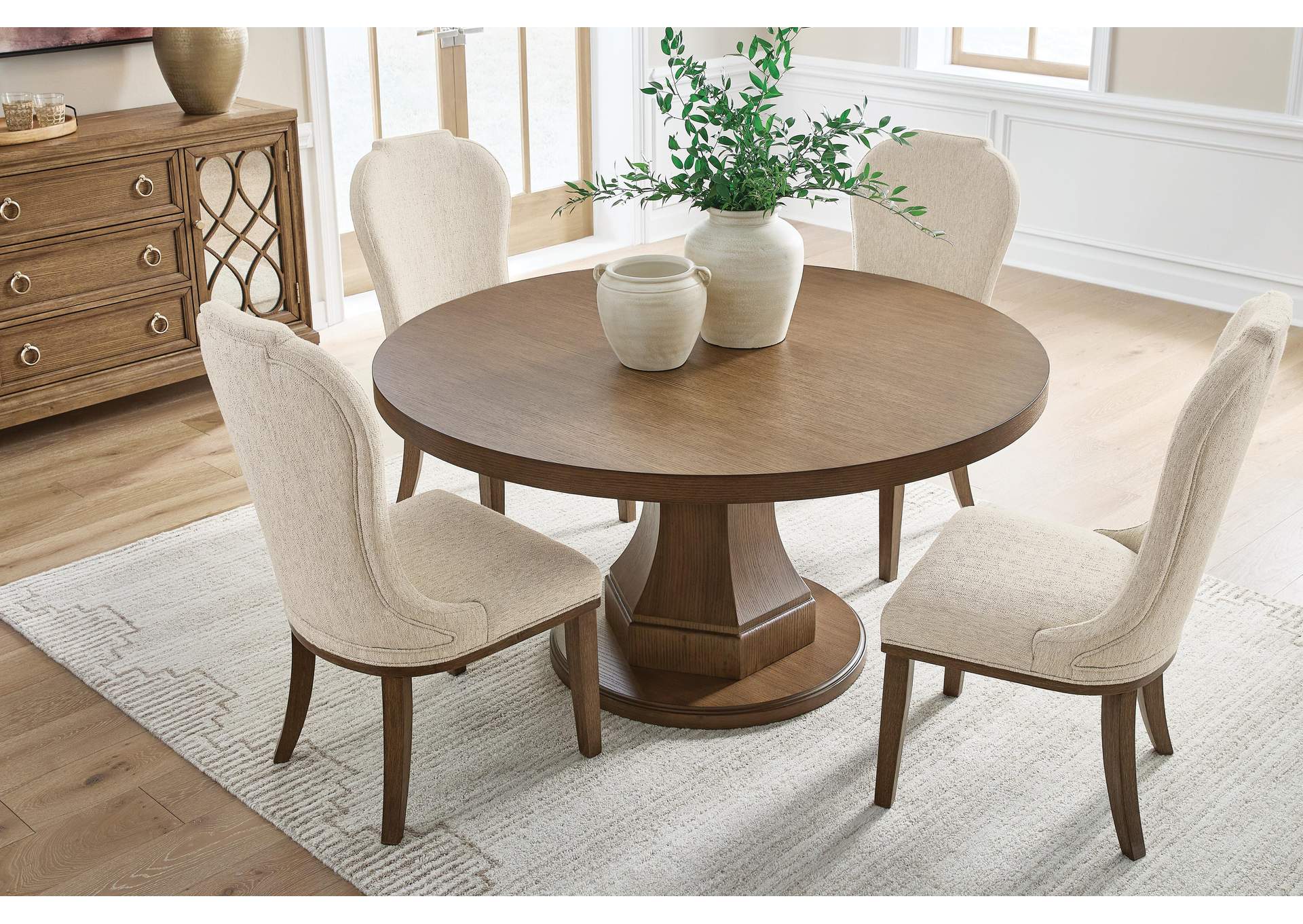 Jorlaina Dining Table and 4 Chairs image 6