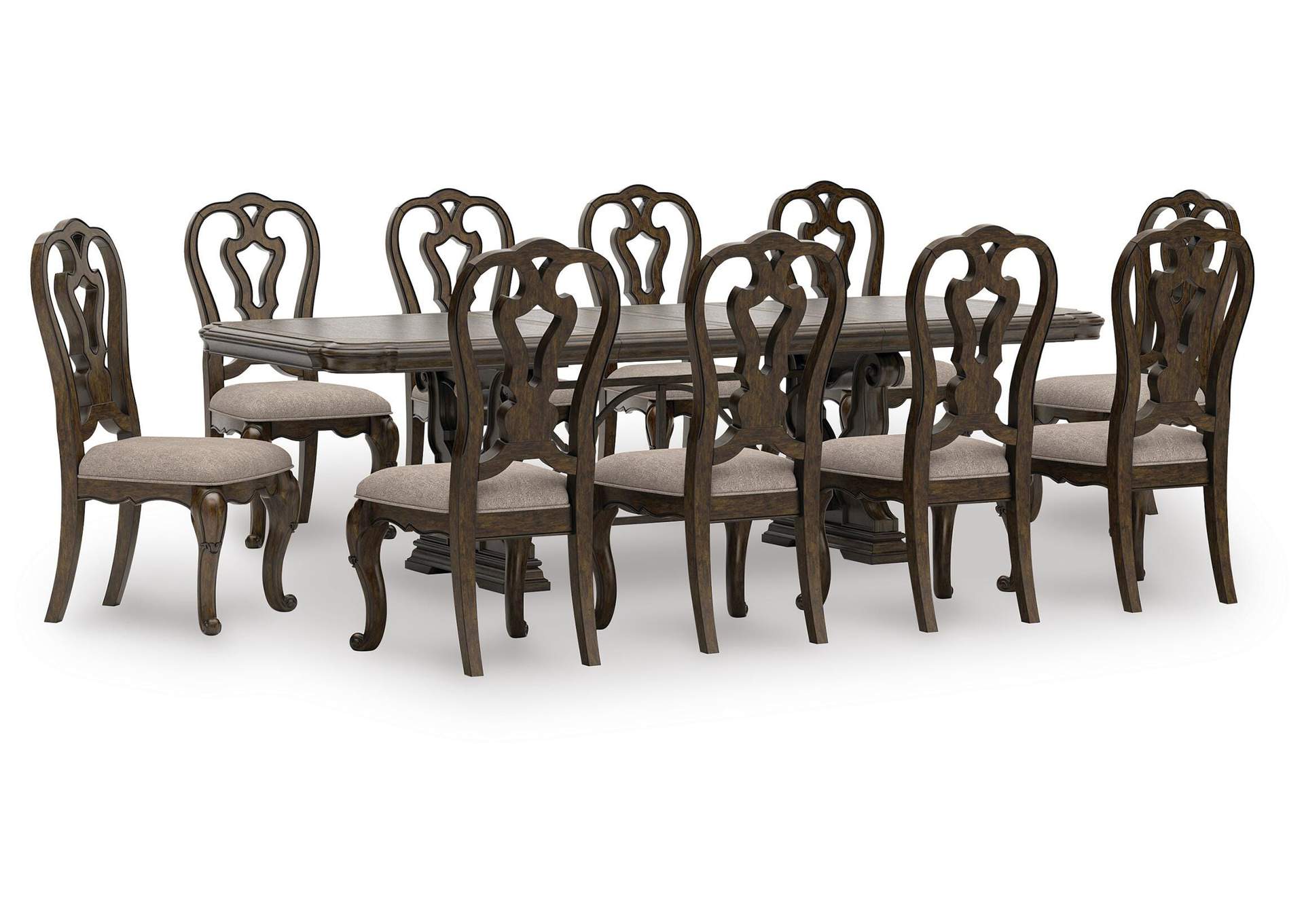 Maylee Extendable Dining Table and 10 Chairs image 1