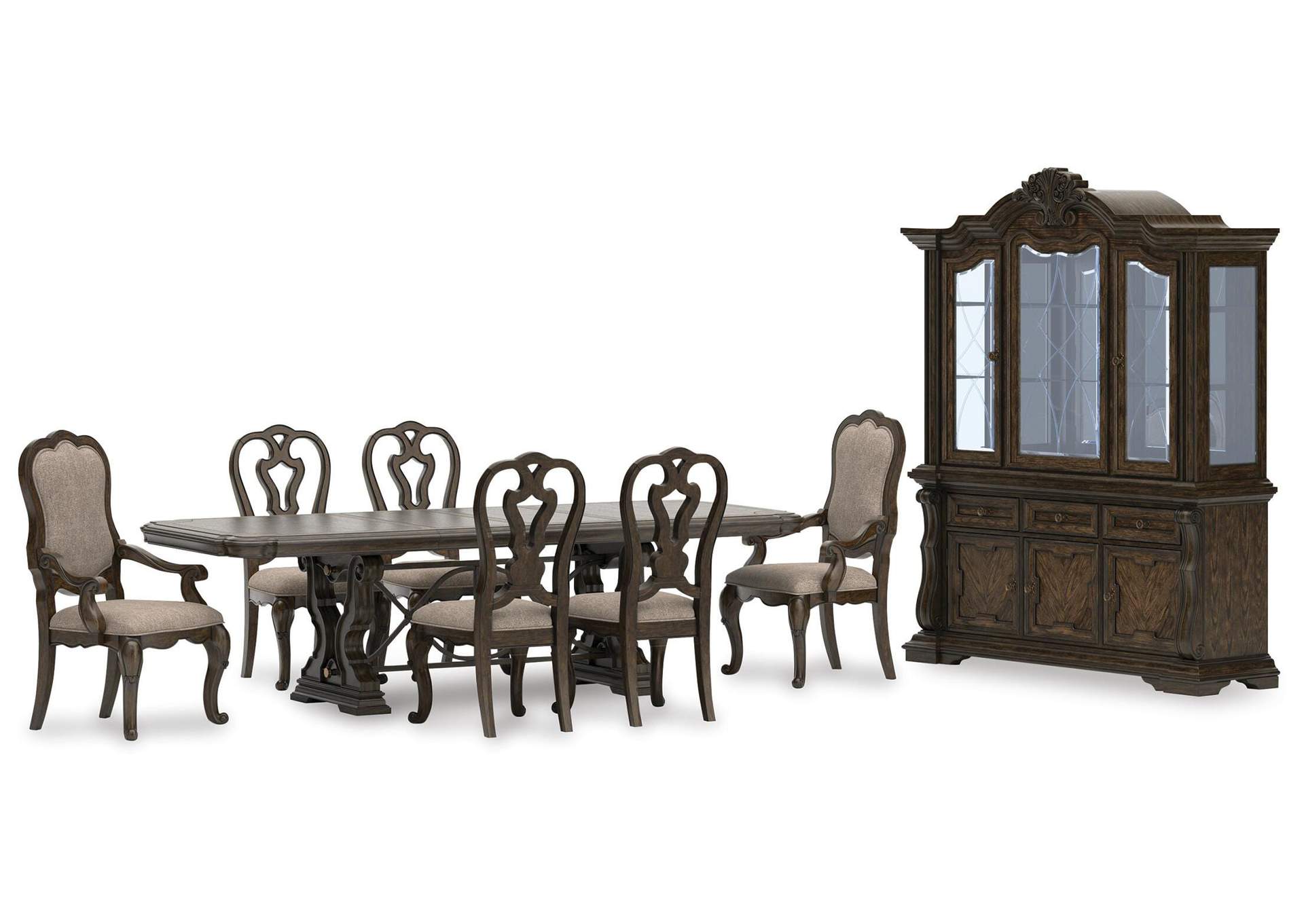 Maylee Extendable Dining Table and 6 Chairs with Storage image 1