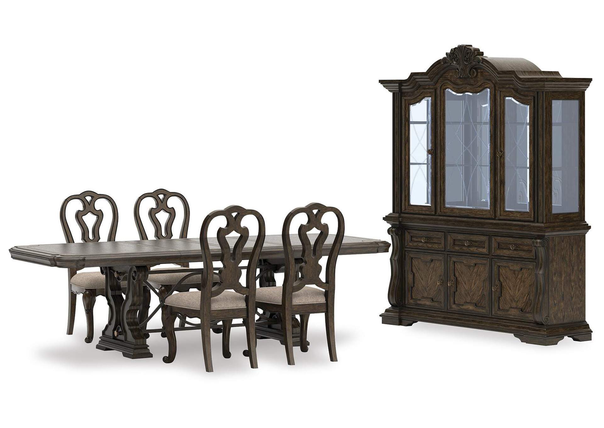 Maylee Extendable Dining Table and 4 Chairs with Storage image 1