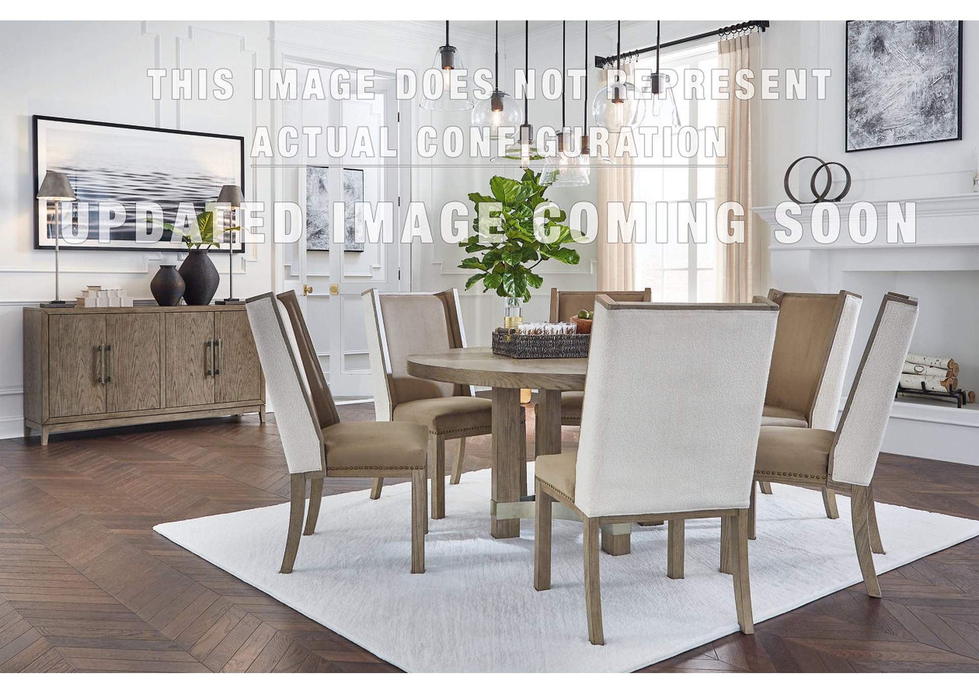 Chrestner Dining Table and 4 Chairs image 1