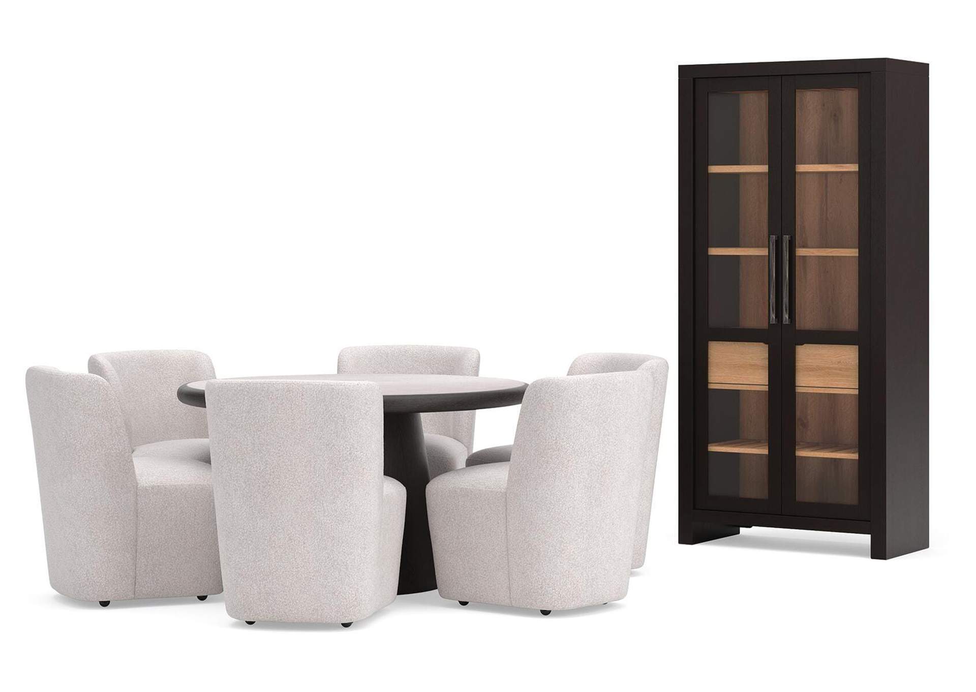 Bracken Dining Table and 6 Chairs with Storage image 1