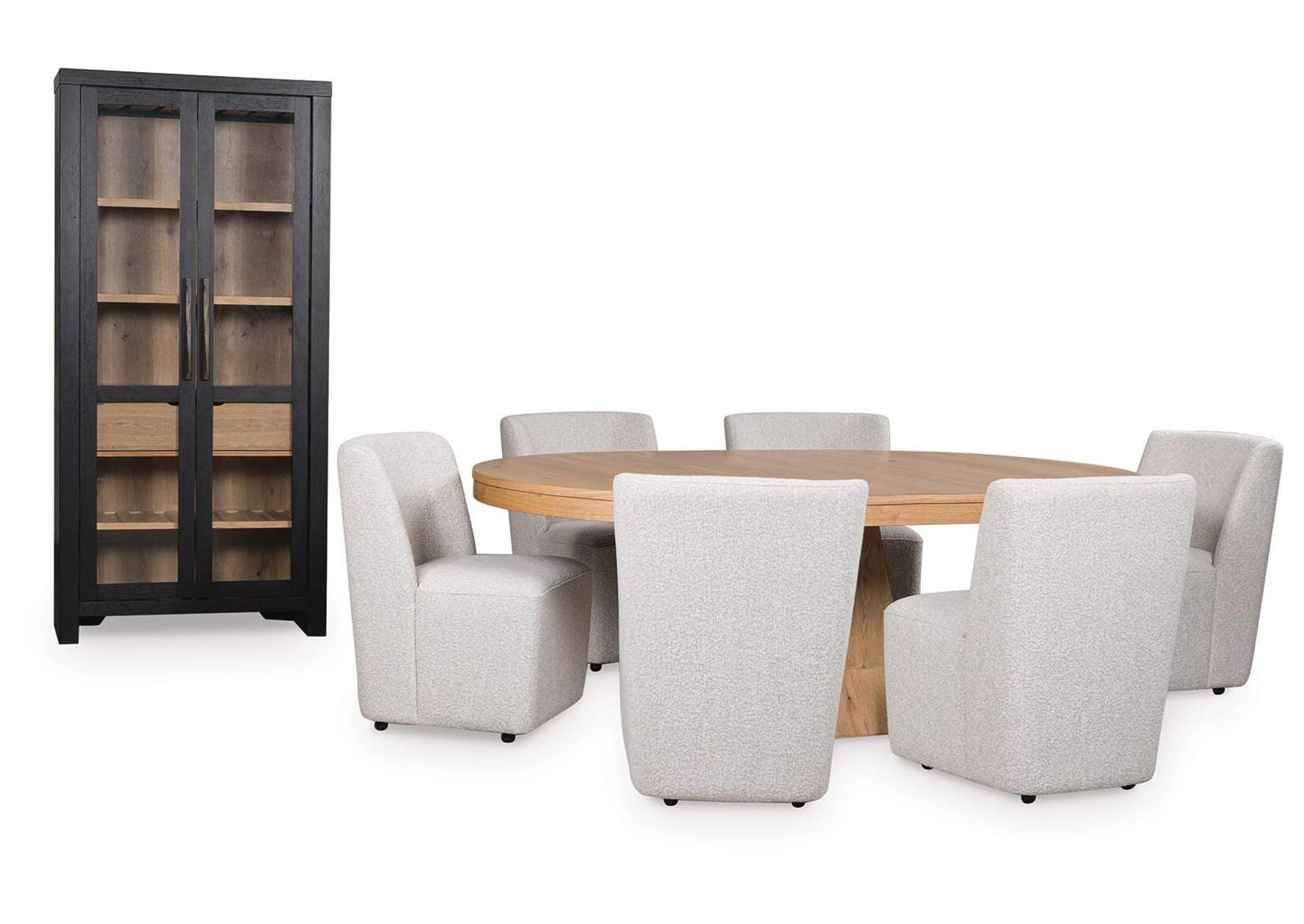 Bracken Extendable Dining Table and 6 Chairs with Storage image 1