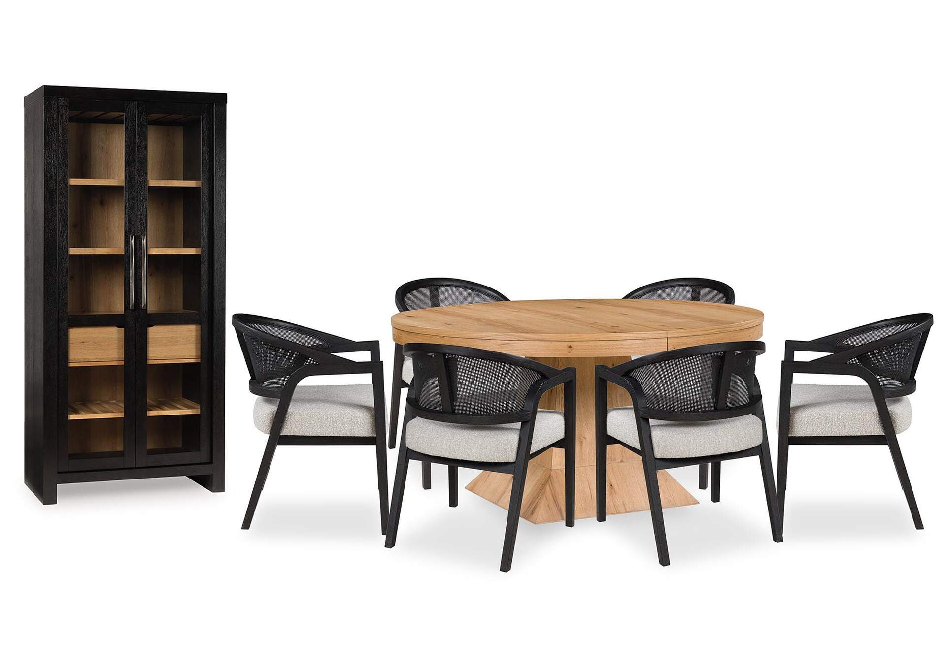 Bracken Extendable Dining Table and 6 Chairs with Storage image 1