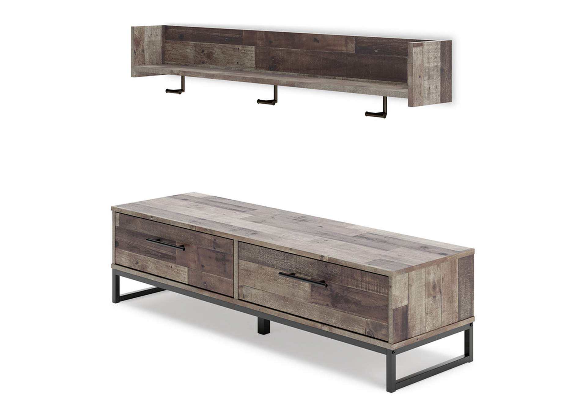 Neilsville Bench with Coat Rack image 3