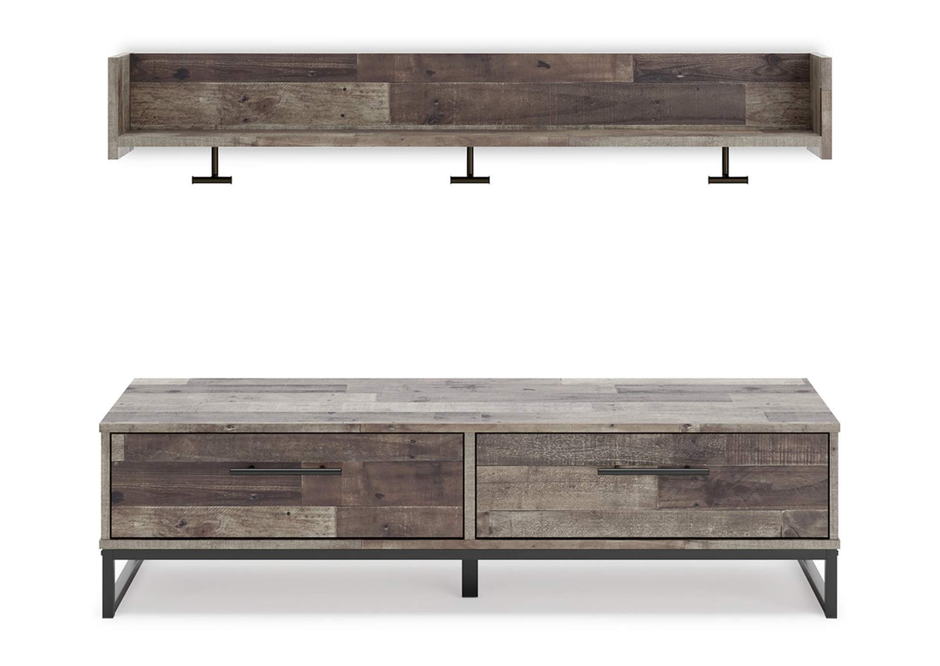 Neilsville Bench with Coat Rack image 4