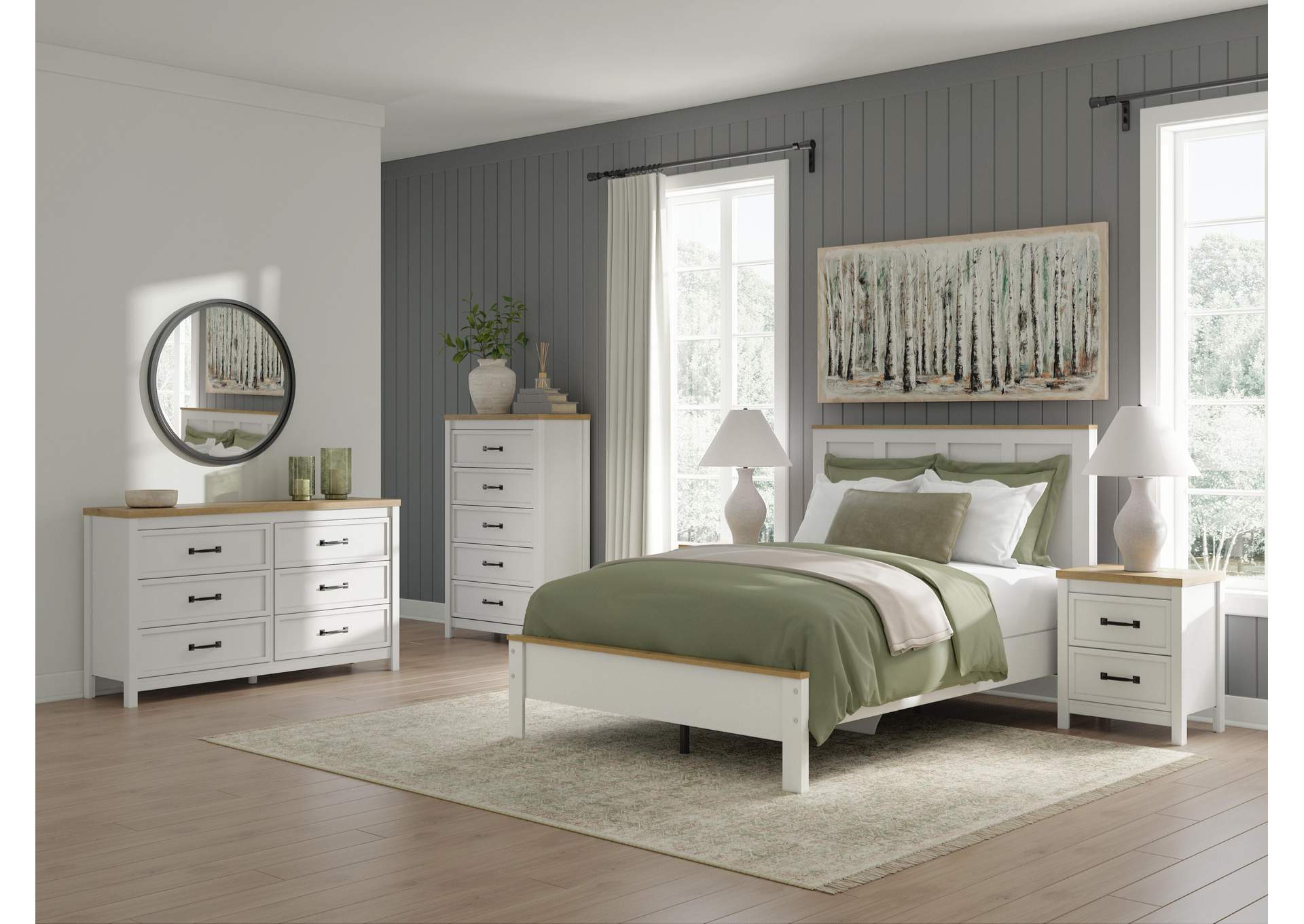 Kerisden Full Panel Complete Bed Frame image 10