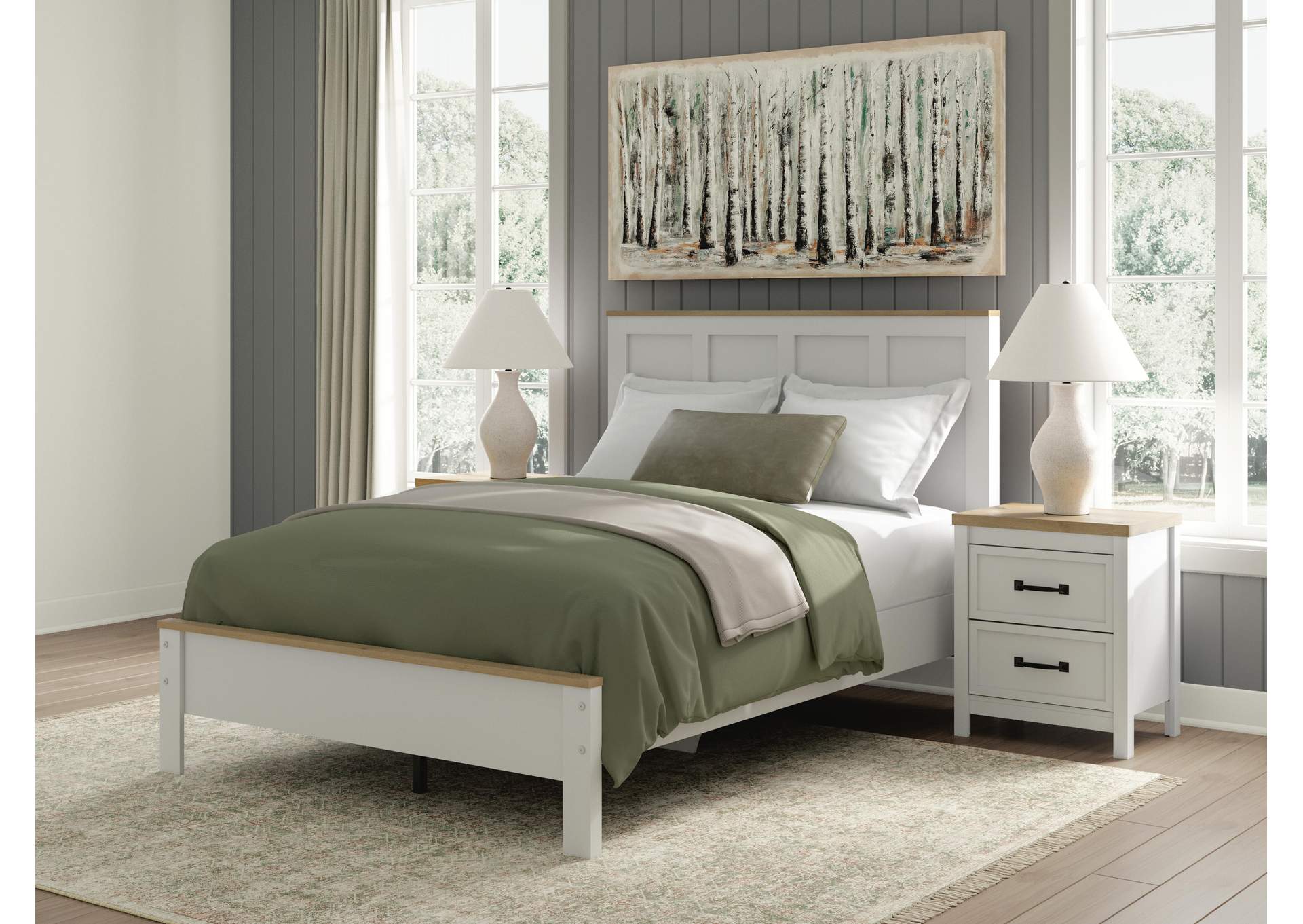 Kerisden Full Panel Complete Bed Frame image 2