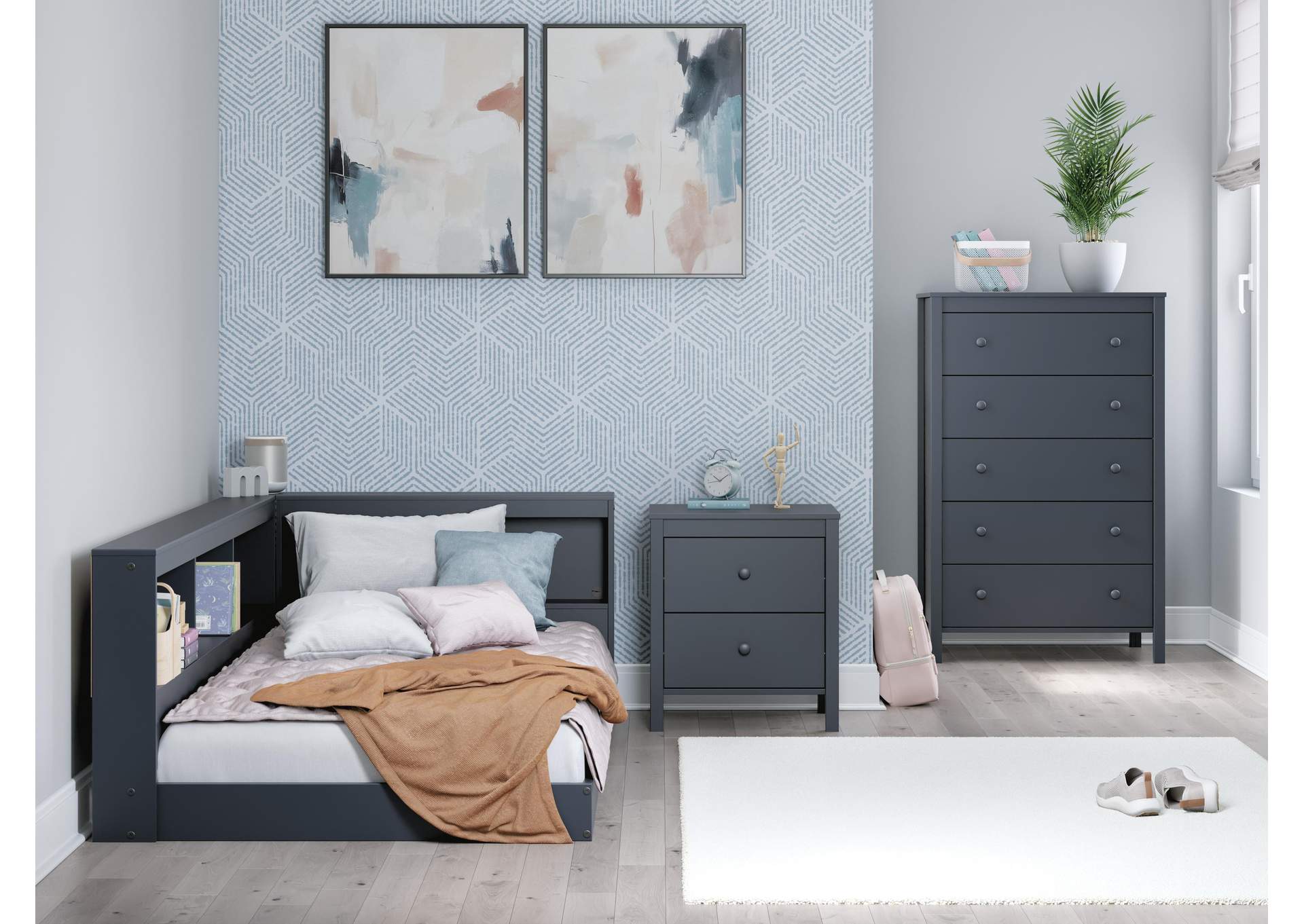 Simmenfort Twin Bookcase Storage Bed image 11