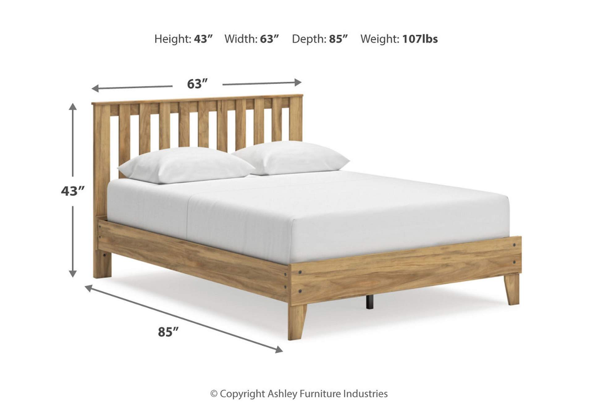 Bermacy Queen Platform Panel Bed image 10
