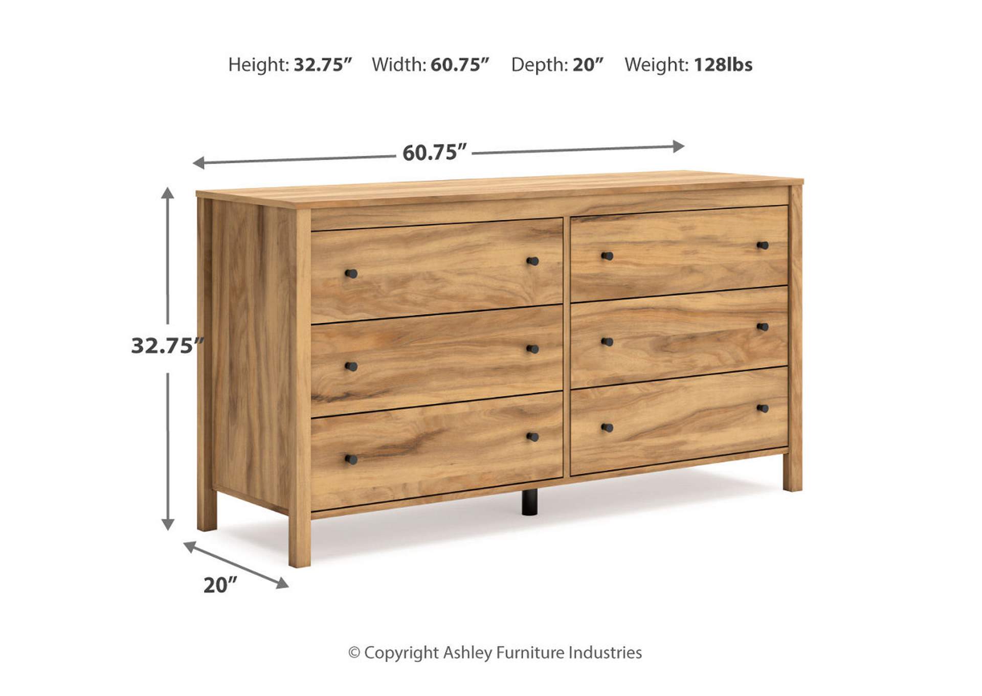 Bermacy Full Panel Headboard with Dresser and Nightstand