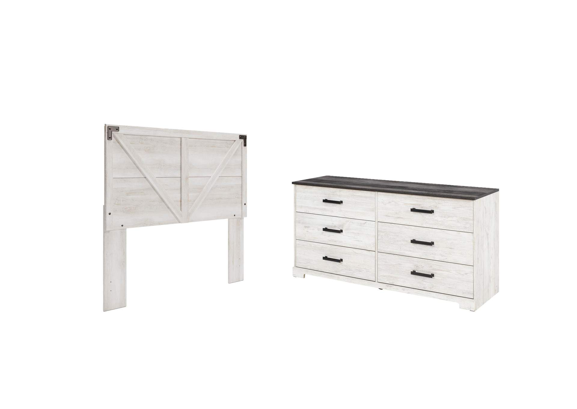 Shawburn Queen Crossbuck Panel Headboard and Dresser image 3