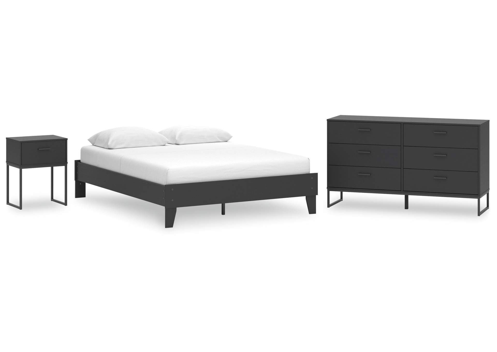 Socalle Queen Platform Bed, Dresser and Nightstand image 1