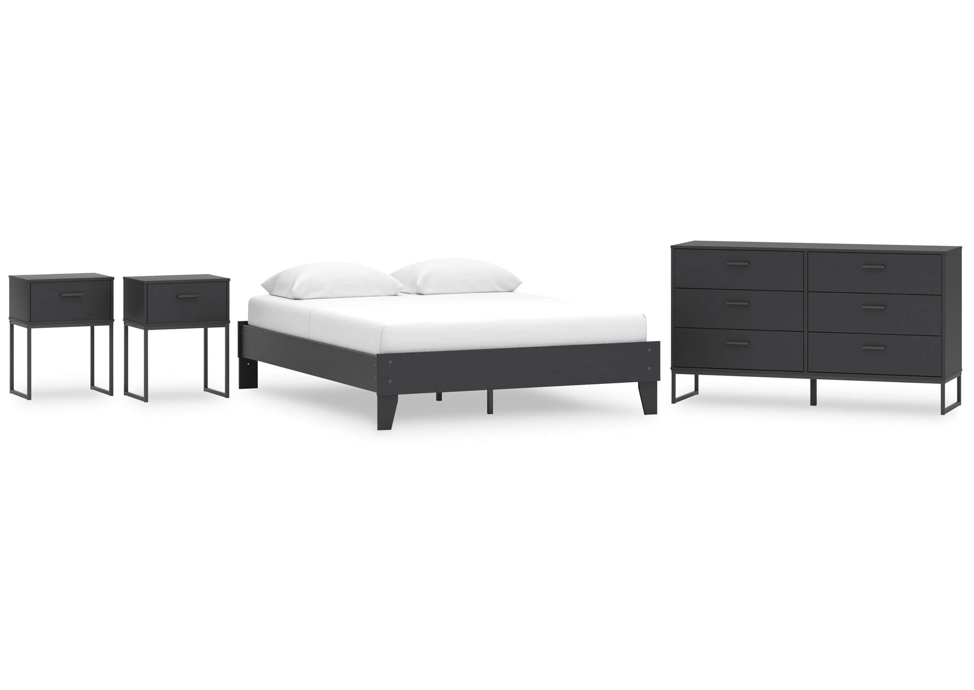 Socalle Queen Platform Bed, Dresser and 2 Nightstands image 1
