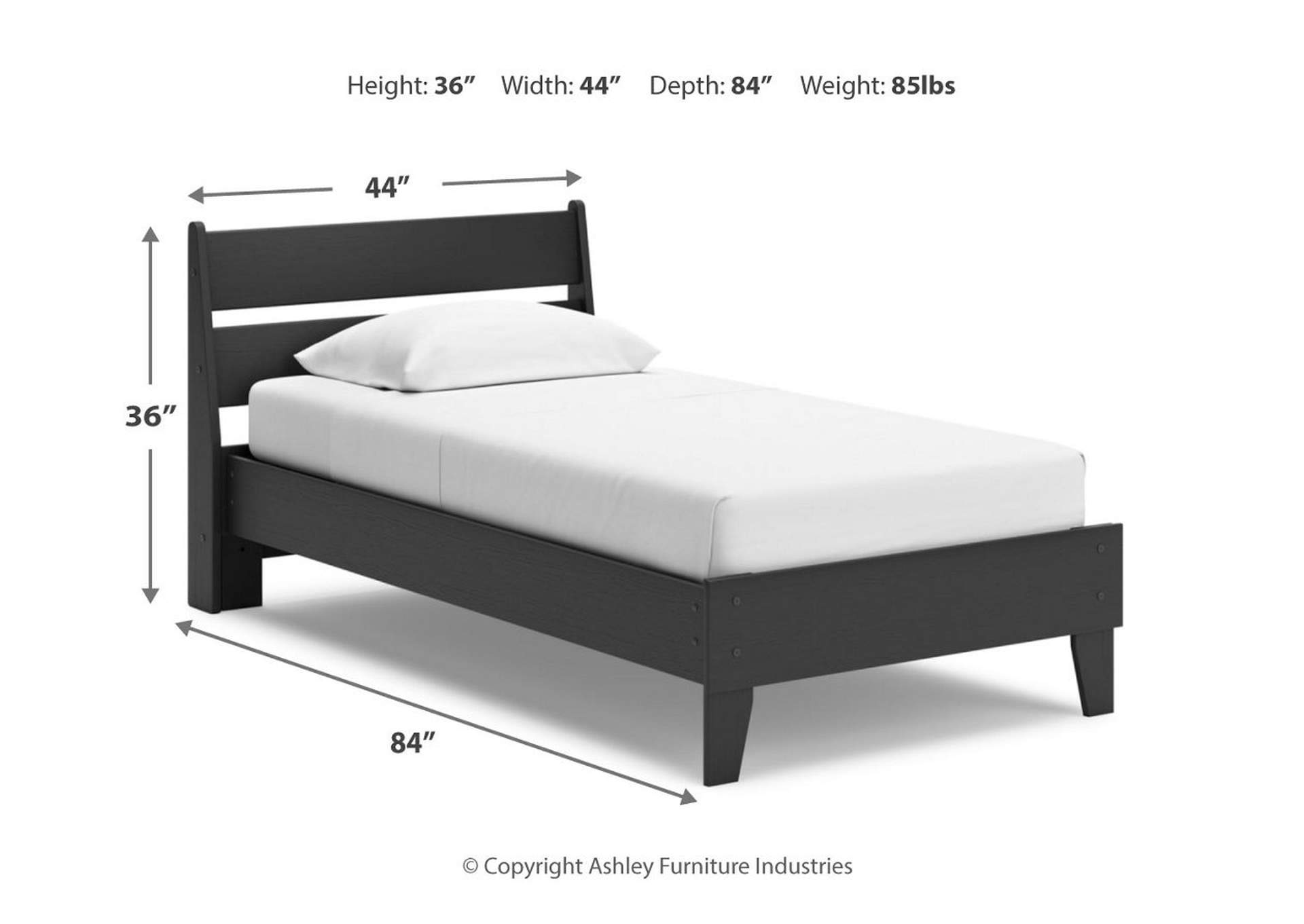 Socalle Twin Panel Platform Bed image 11