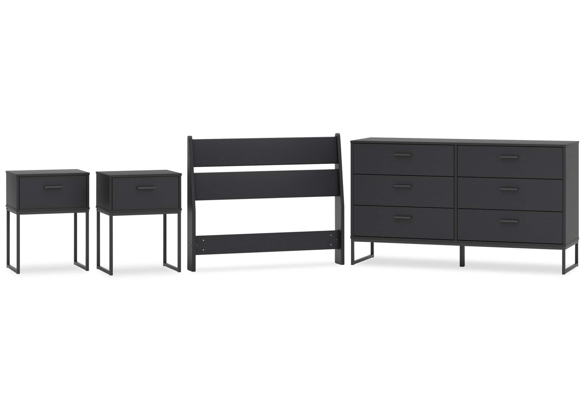Socalle Twin Panel Headboard, Dresser and 2 Nightstands image 1