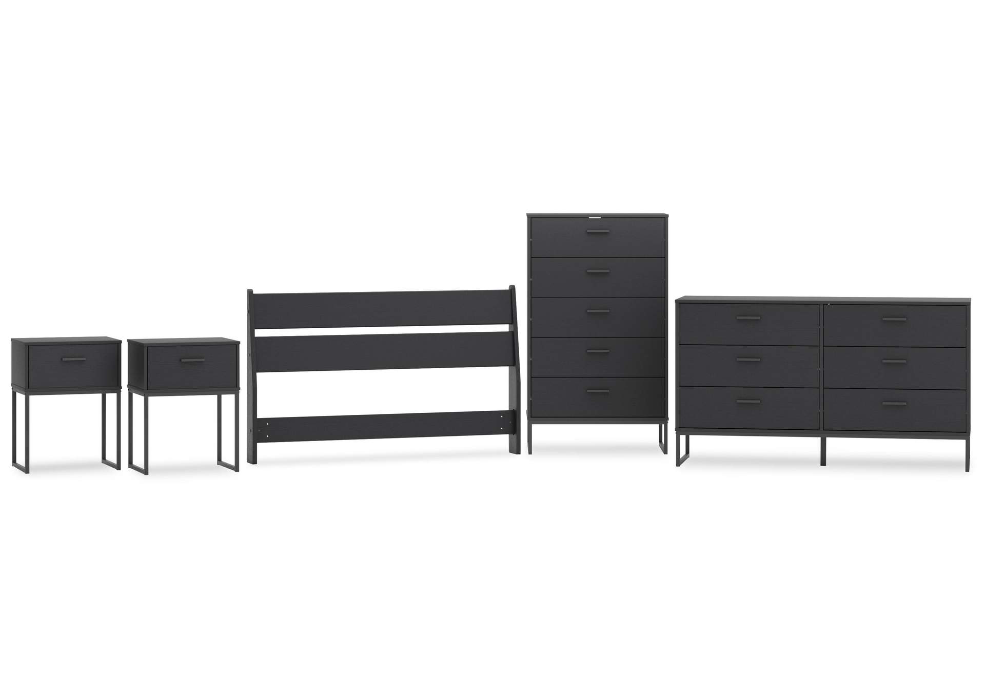 Socalle Full Panel Headboard, Dresser, Chest and 2 Nightstands image 1