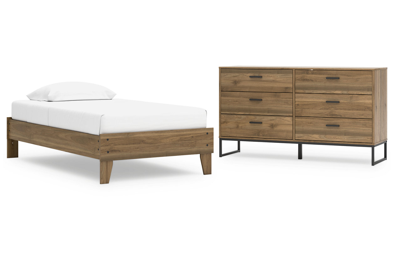 Deanlow Twin Platform Bed with Dresser