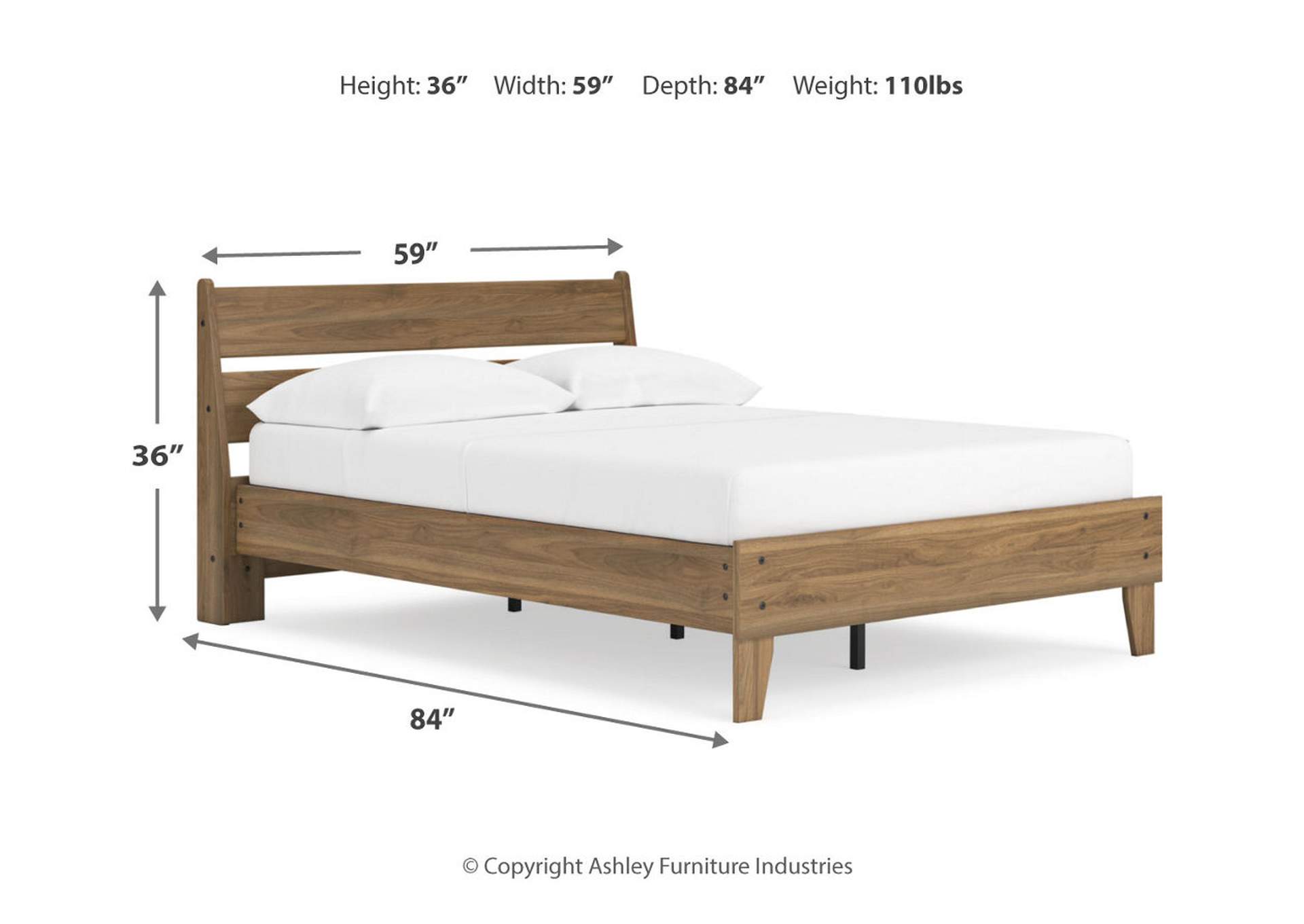Deanlow Full Platform Panel Bed image 13