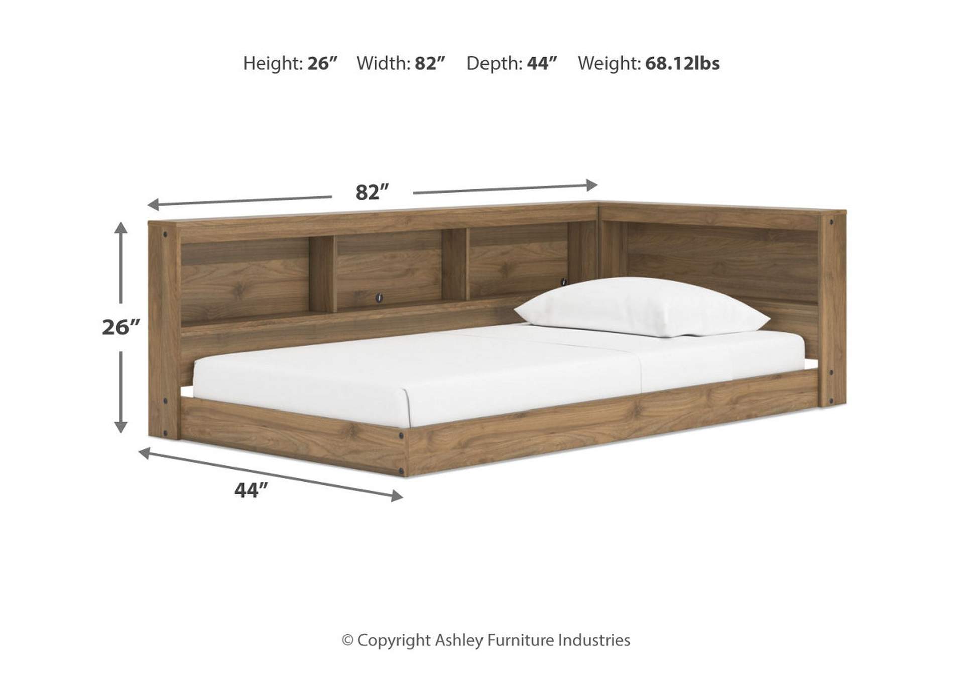 Deanlow Twin Bookcase Storage Bed image 10