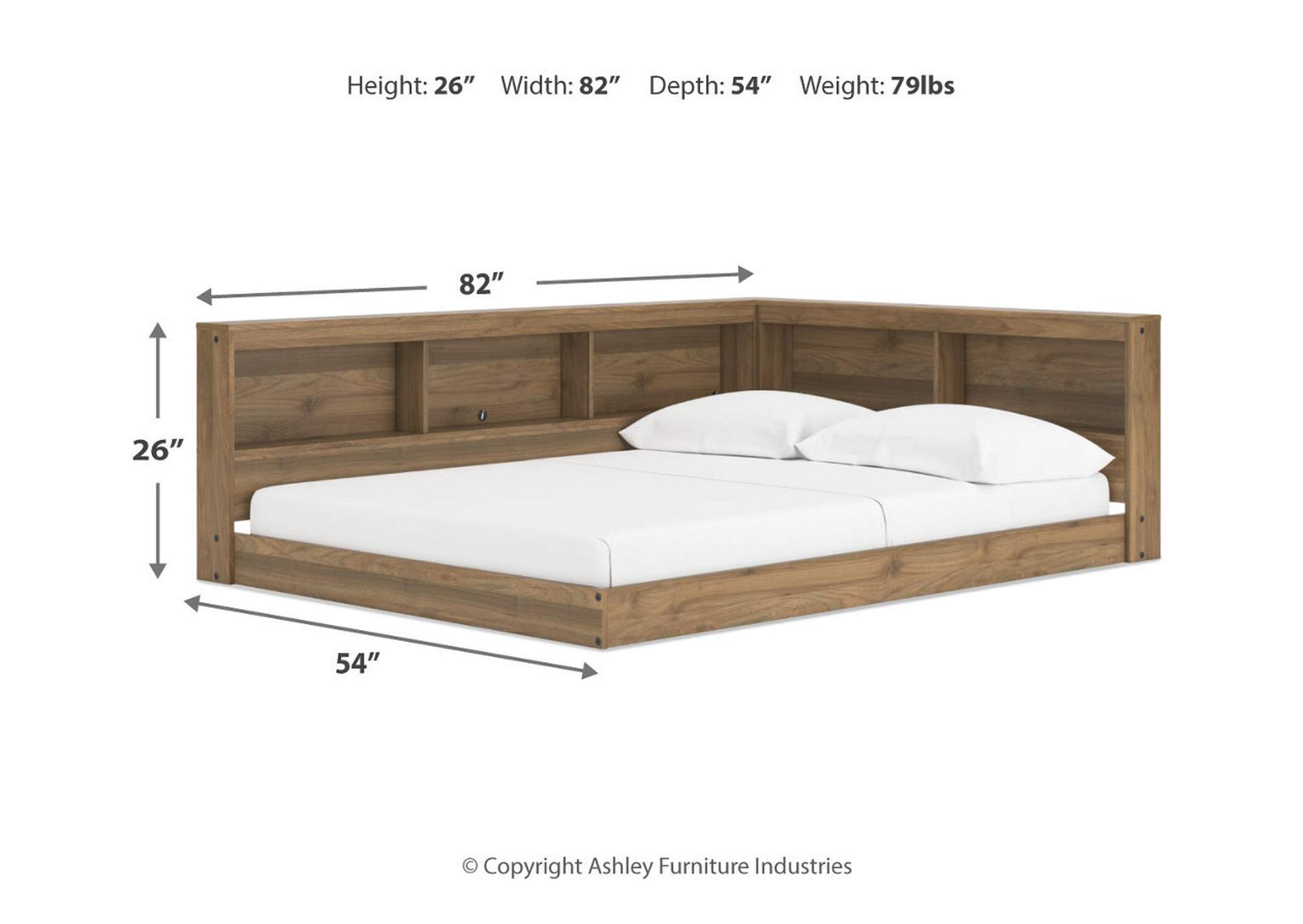 Deanlow Full Bookcase Storage Bed image 9