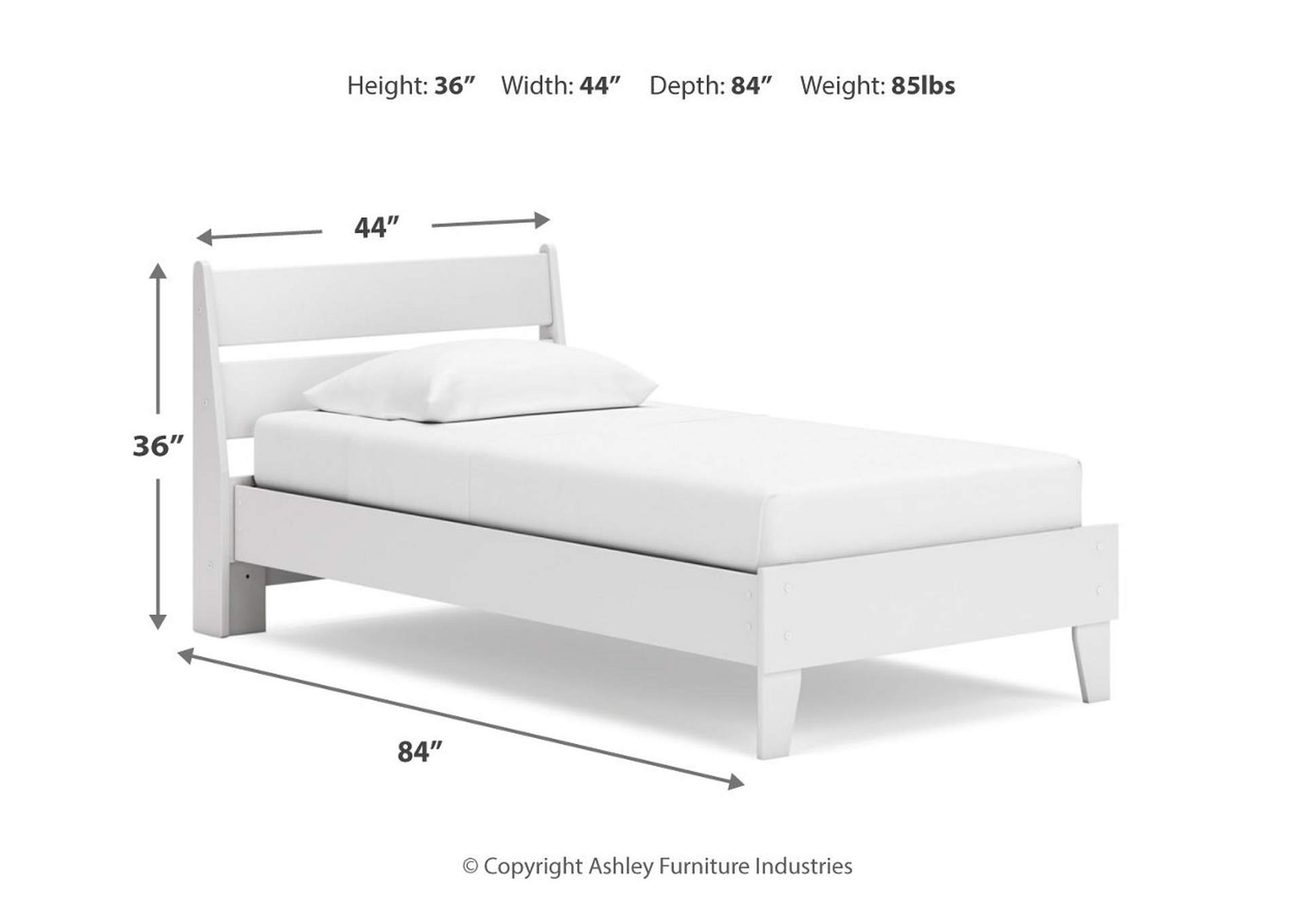 Socalle Twin Panel Platform Bed image 10