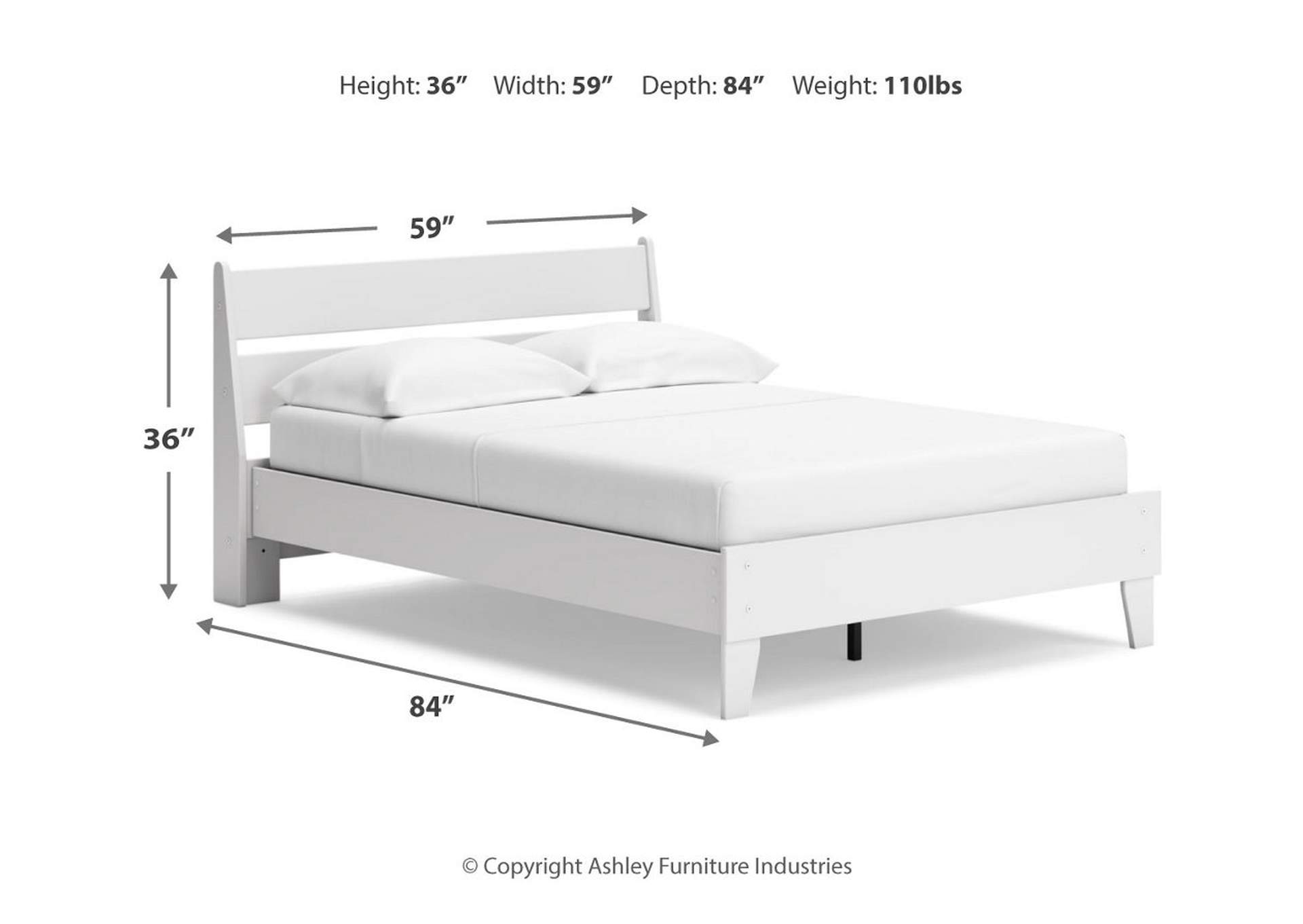 Socalle Full Panel Platform Bed image 10