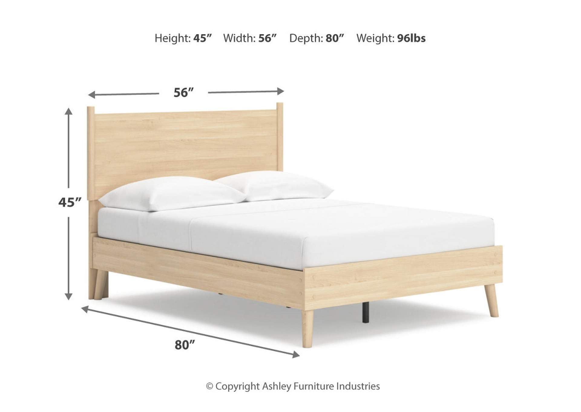 Cabinella Full Platform Panel Bed image 9