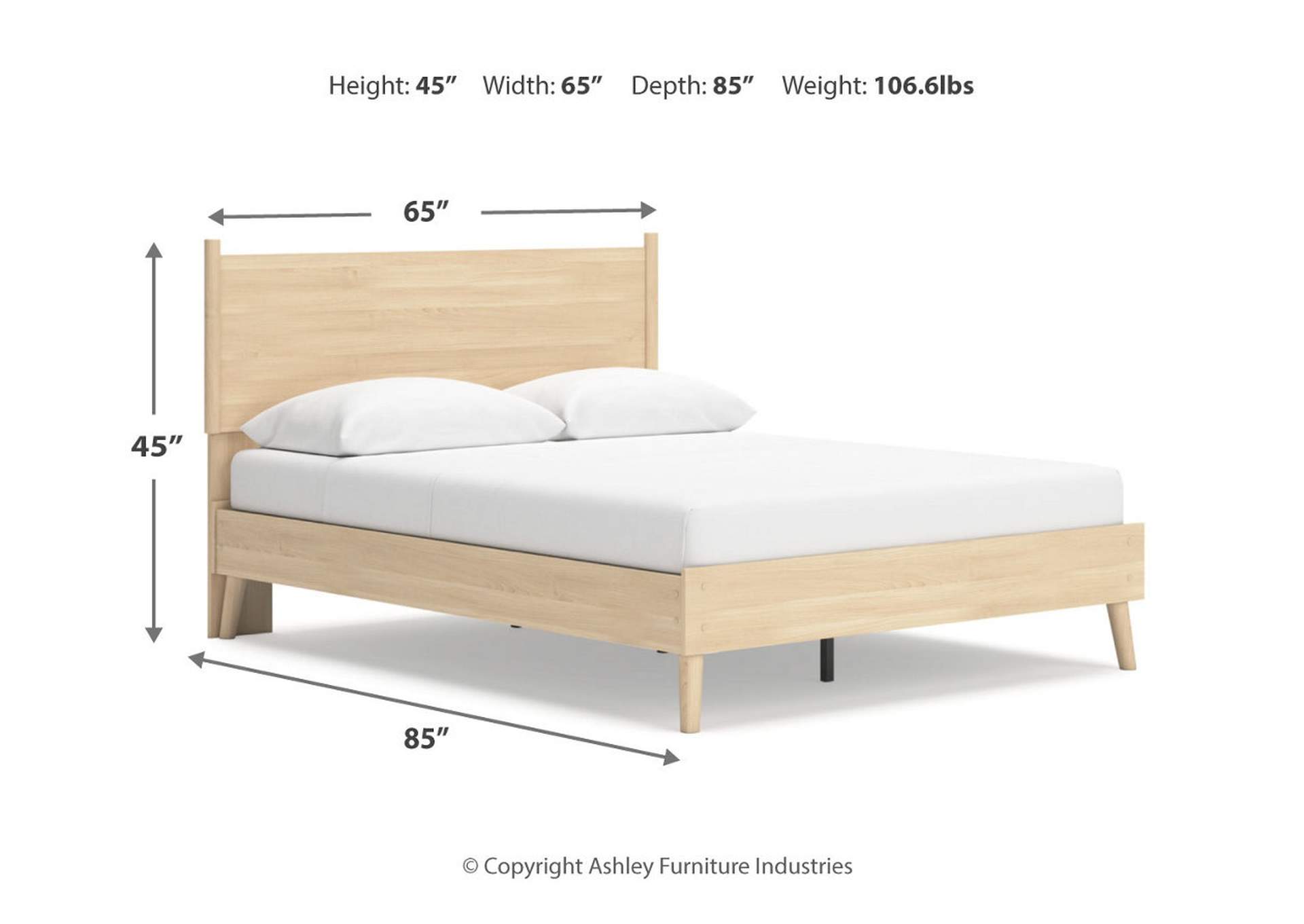Cabinella Queen Platform Panel Bed image 12