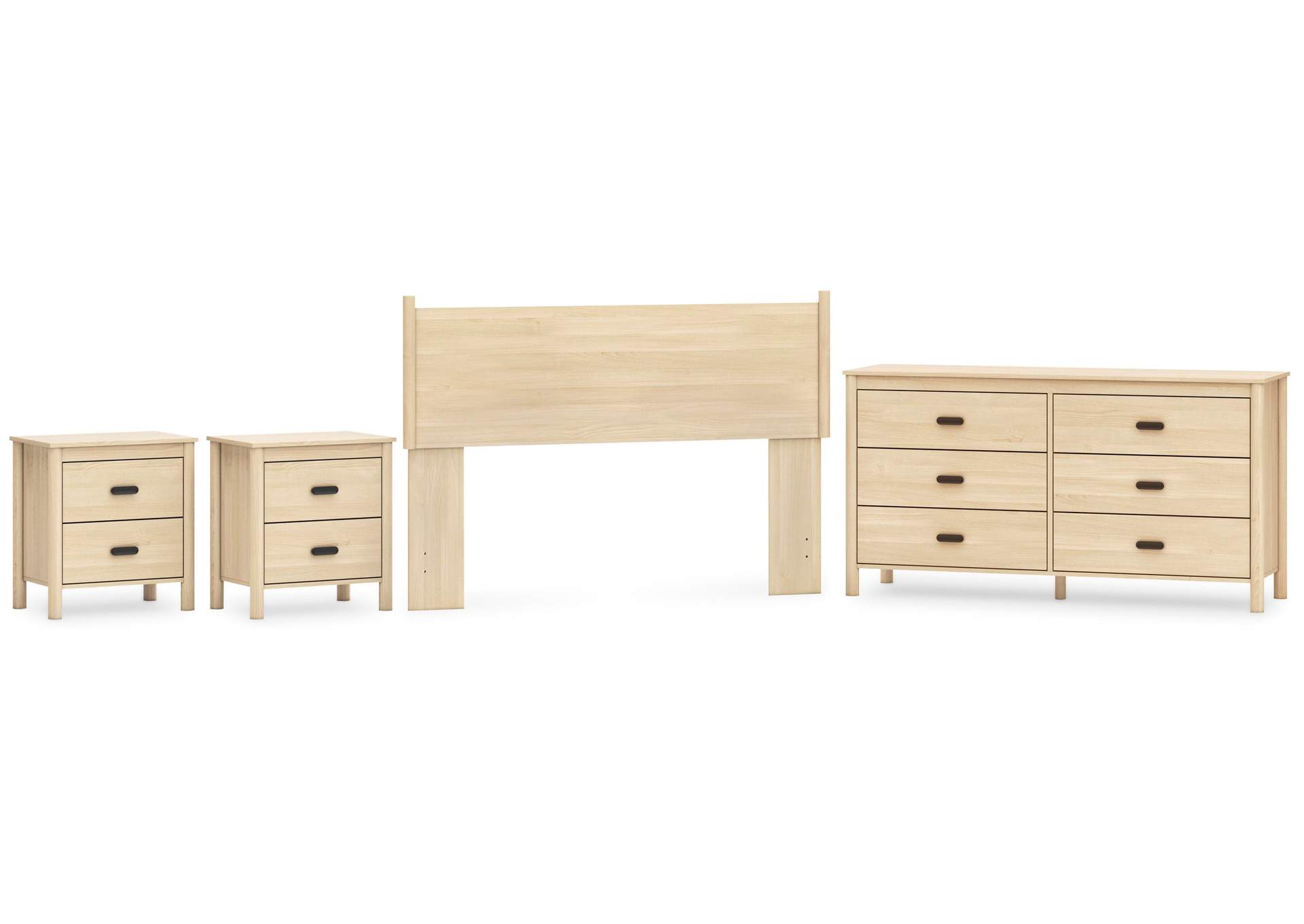 Cabinella Queen Panel Headboard, Dresser and 2 Nightstands image 1