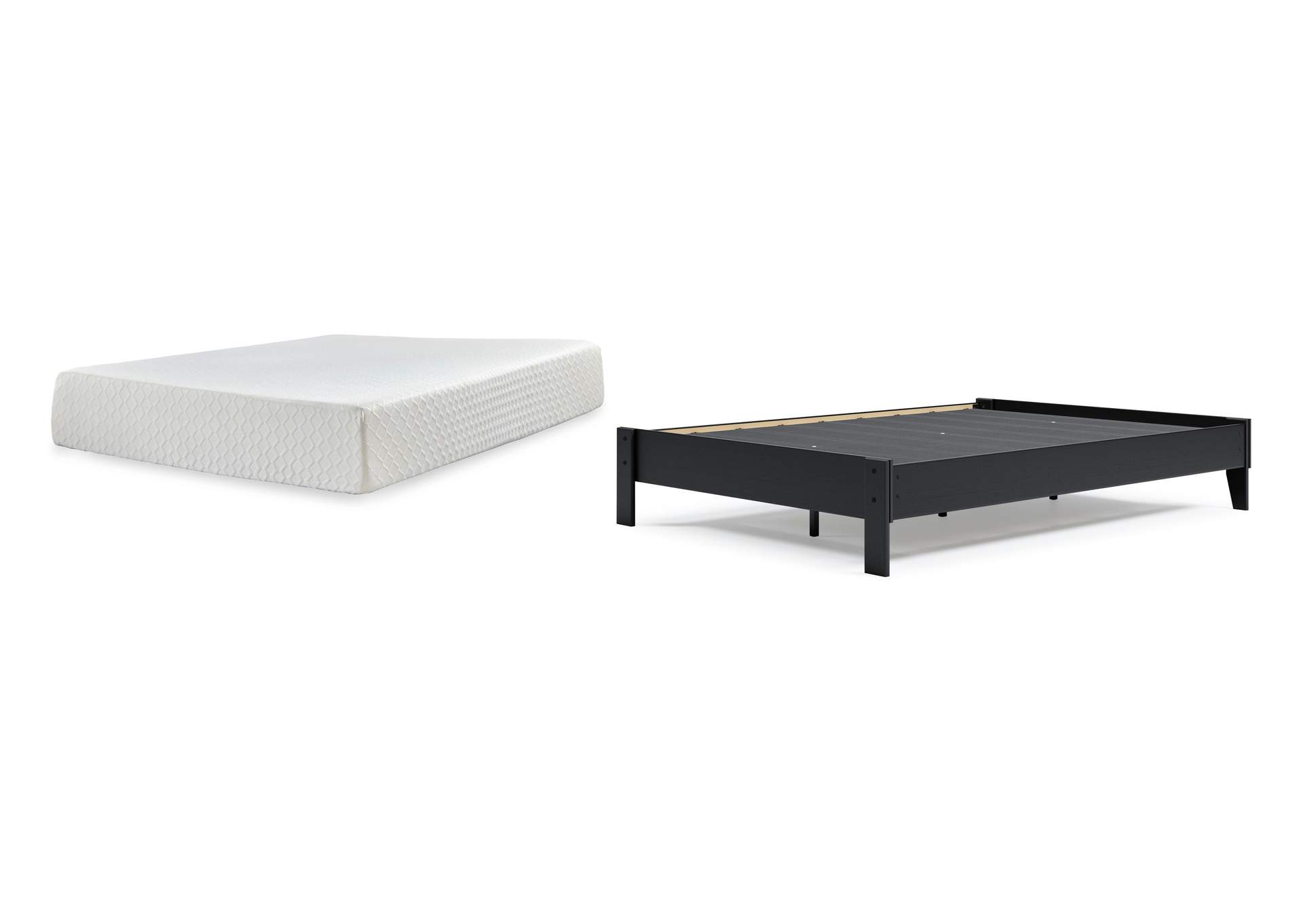 Finch Queen Platform Bed with Chime 12 Inch Plush Memory Foam Mattress image 1