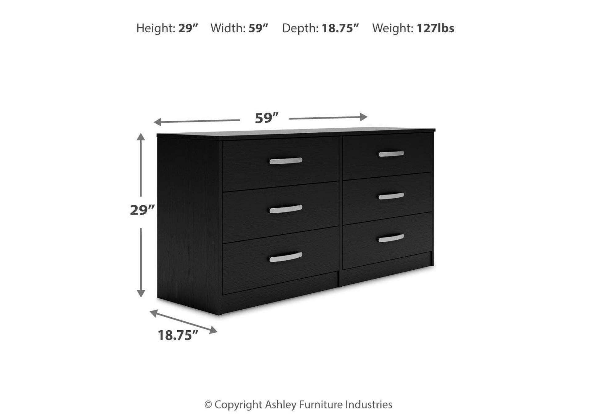 Finch Queen Panel Headboard with Dresser image 15