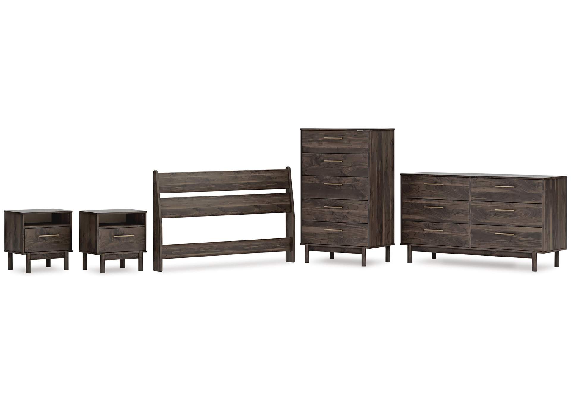Calverson Full Panel Headboard, Dresser, Chest and 2 Nightstands image 1