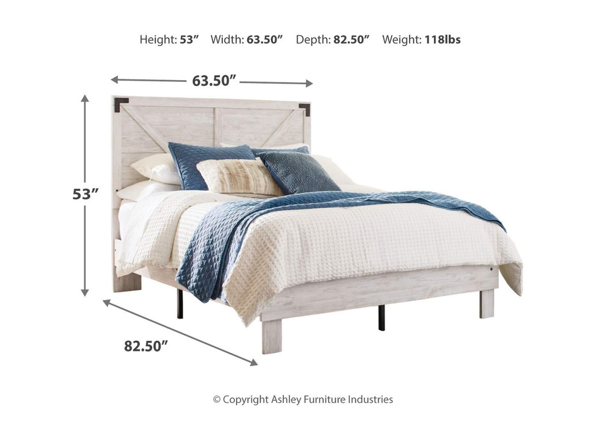 Shawburn Queen Crossbuck Panel Platform Bed image 4