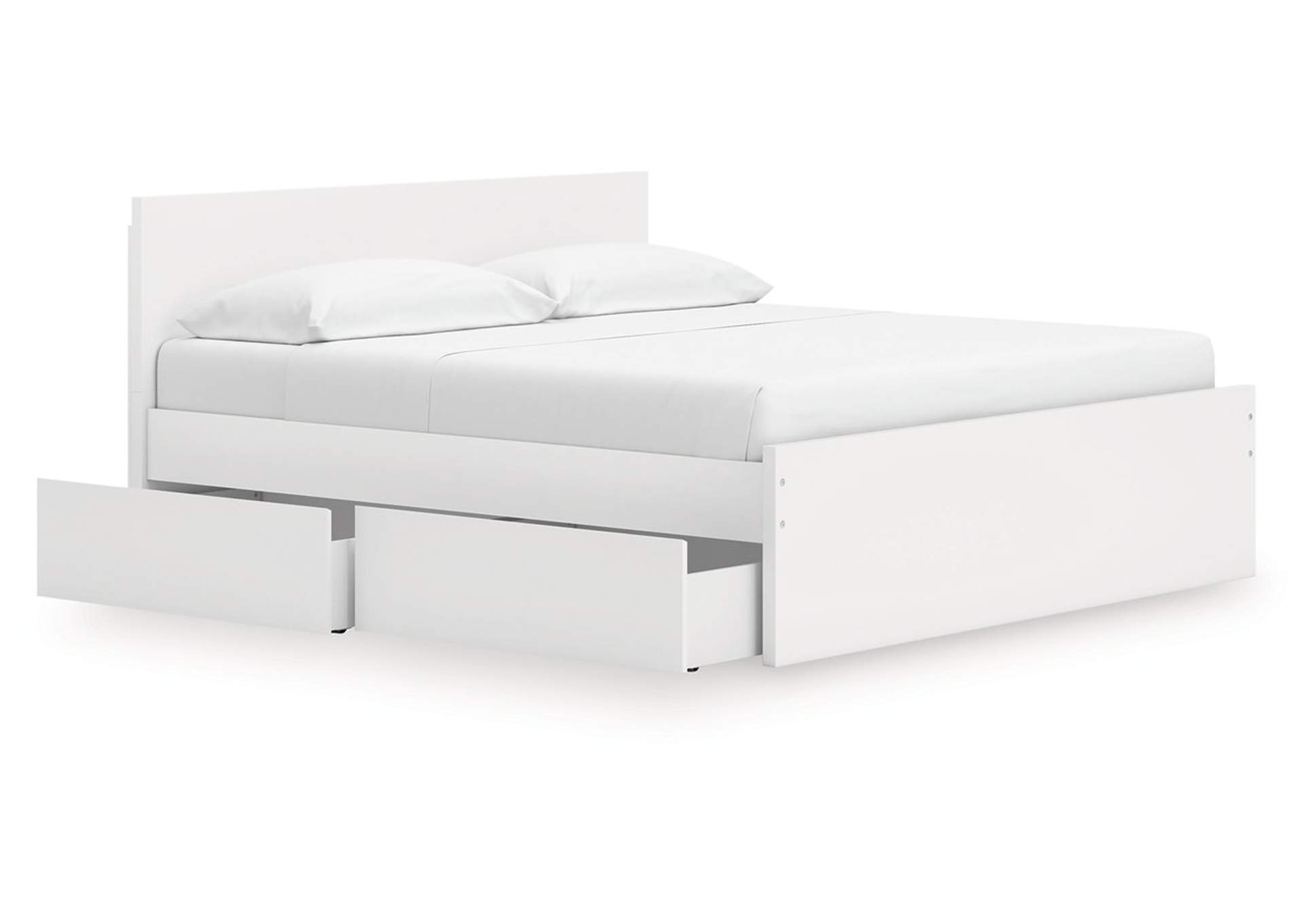 Onita King Panel Platform Bed with Storage image 4