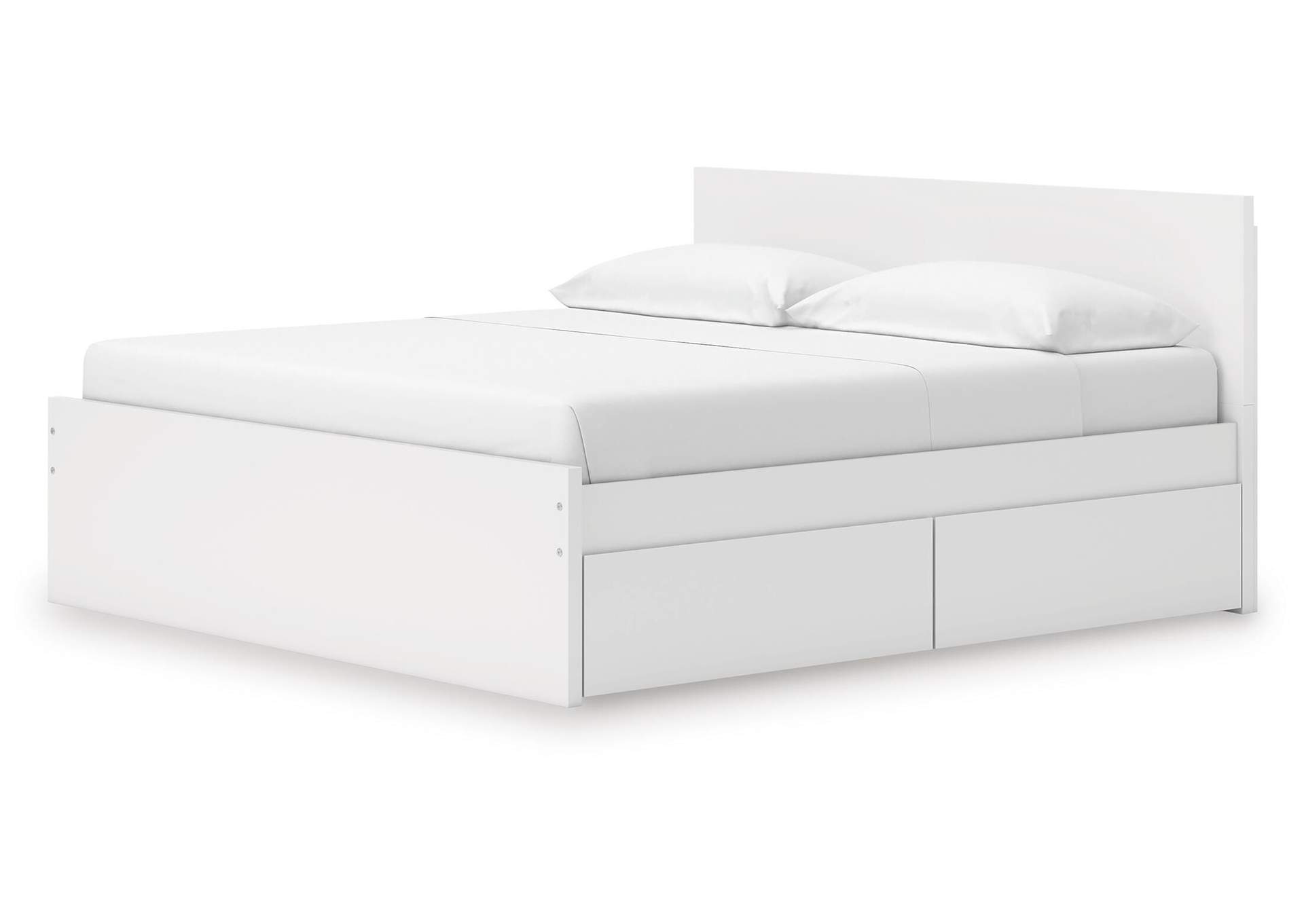 Onita King Panel Platform Bed with 2 Side Storage image 5