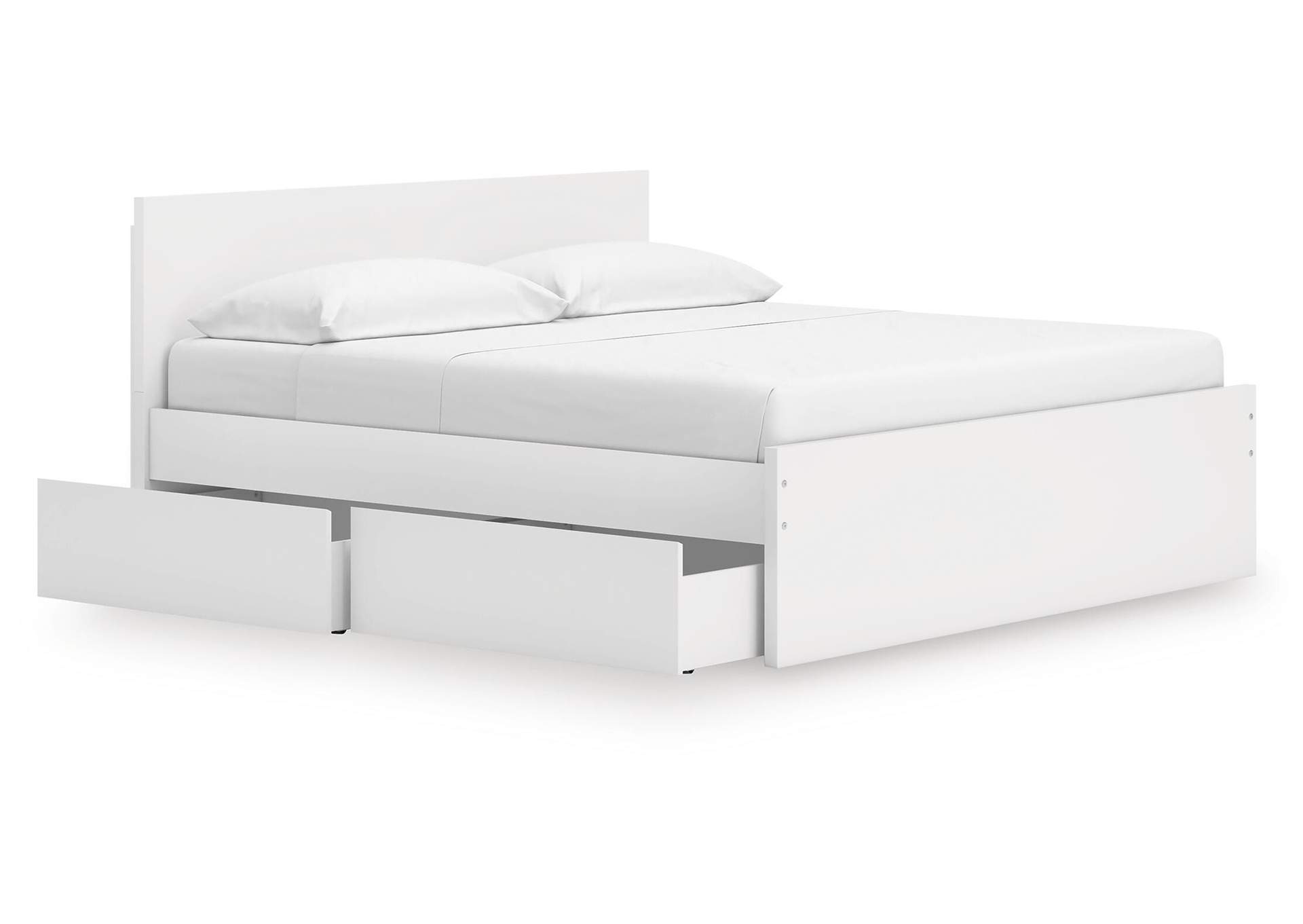 Onita King Panel Platform Bed with 2 Side Storage image 5