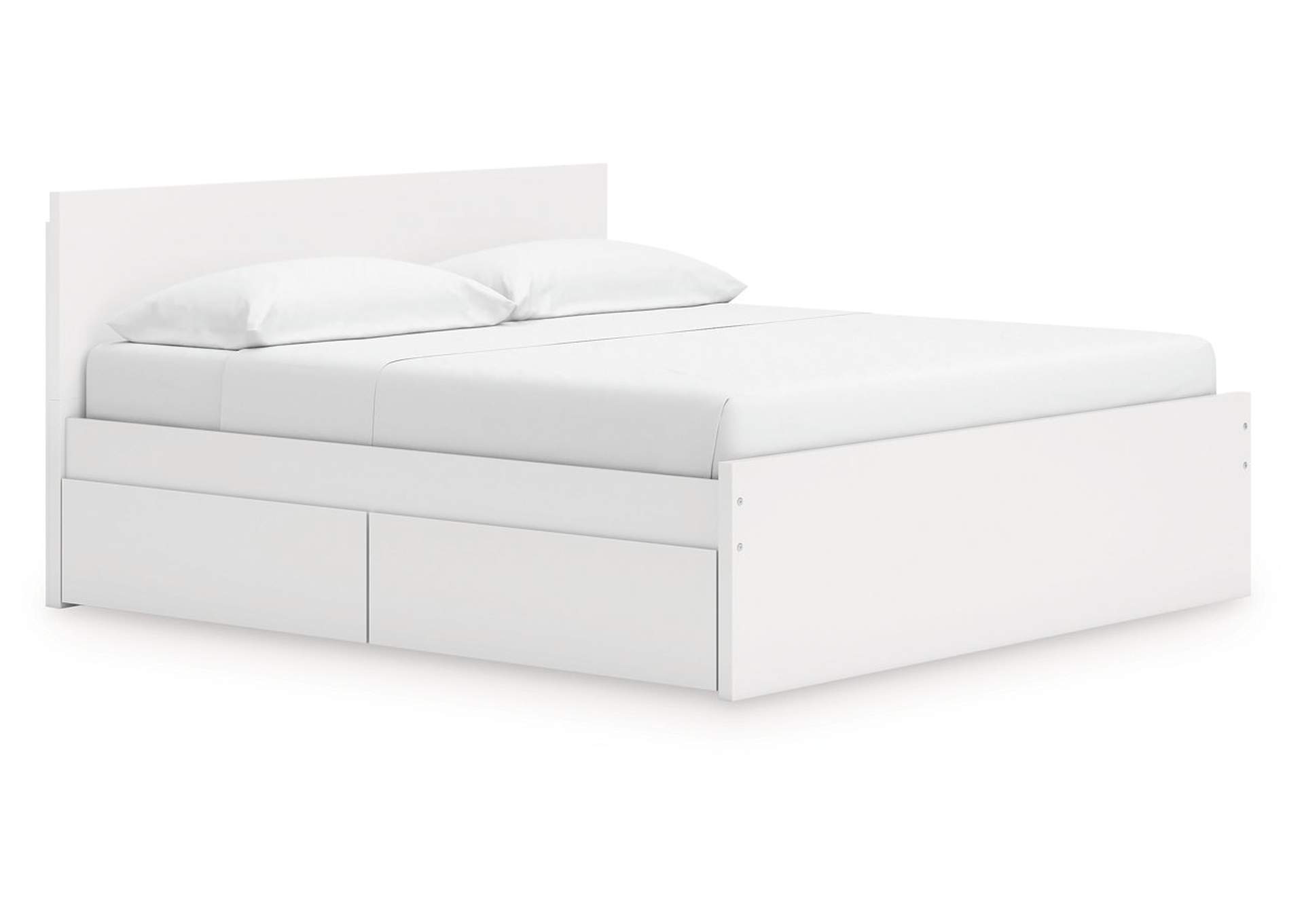 Onita King Panel Platform Bed with 2 Side Storage image 1