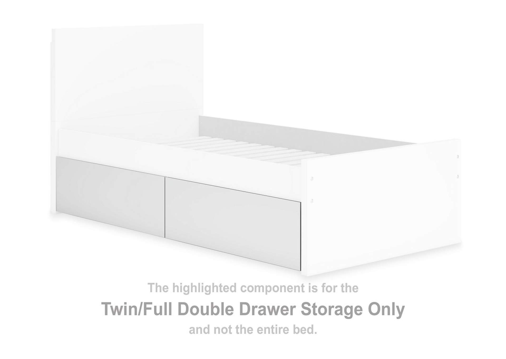 Onita Twin Panel Platform Bed with 1 Side Storage image 15