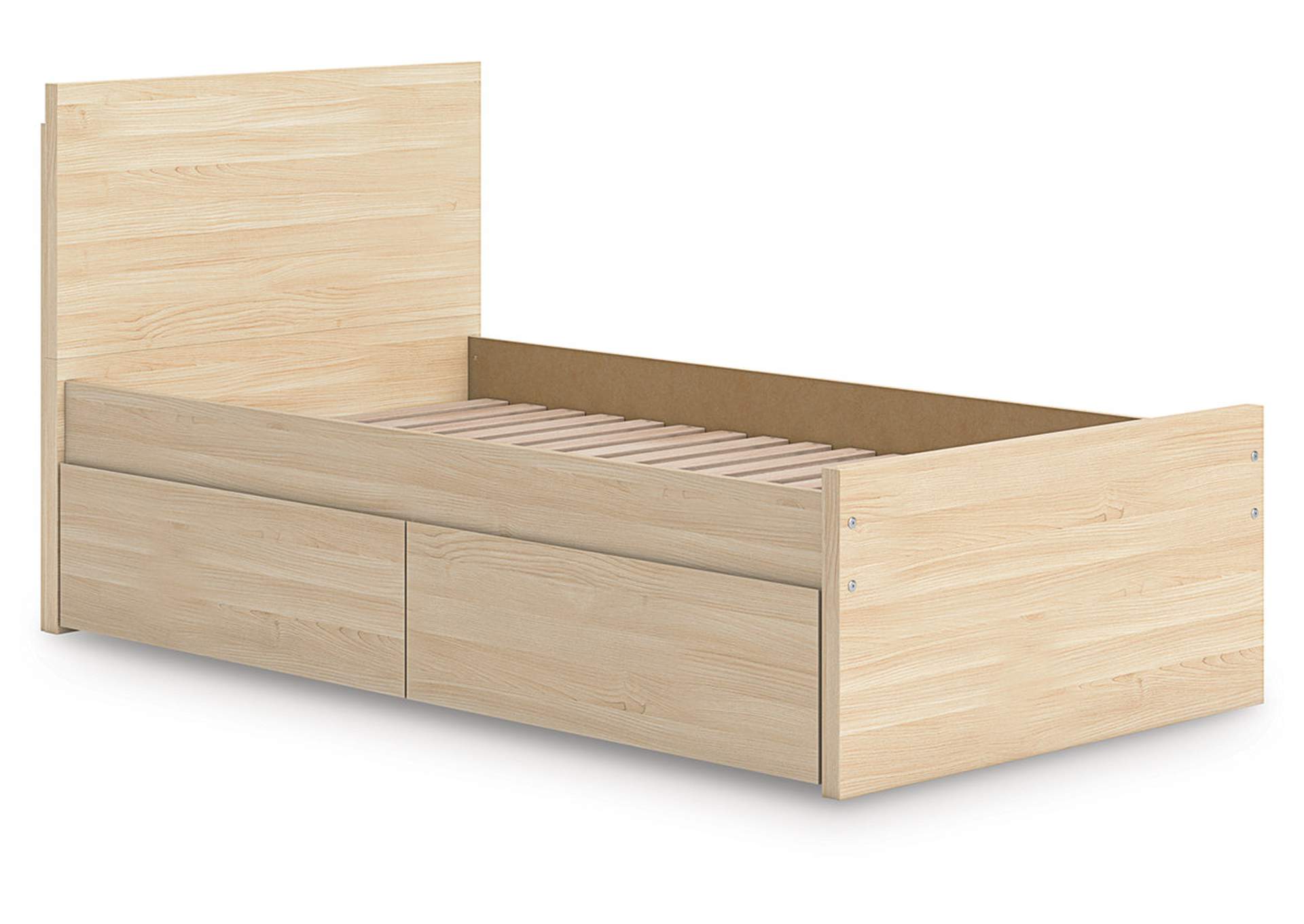 Onita Twin Panel Platform Bed with 1 Side Storage image 4