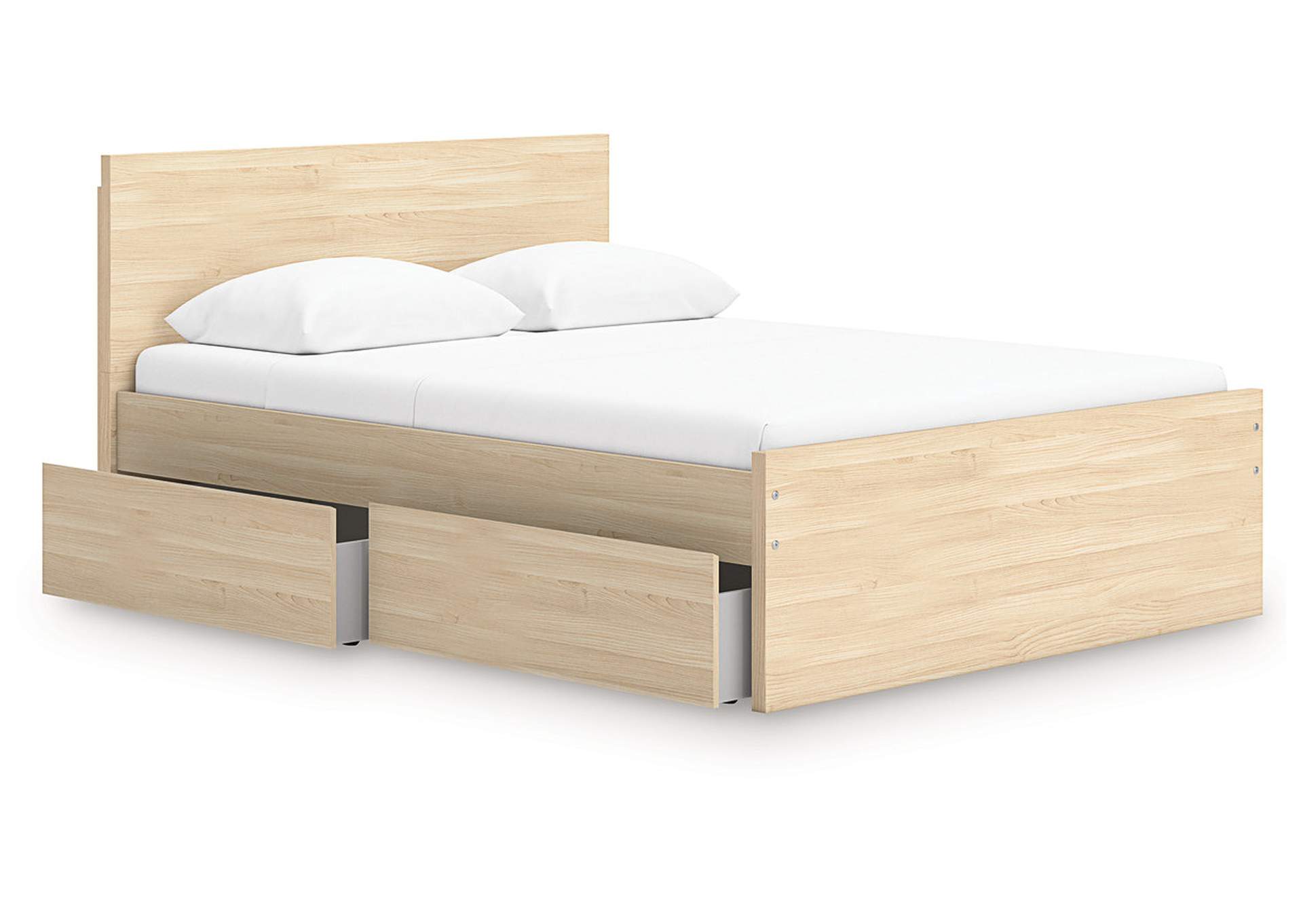 Onita Queen Panel Platform Bed with 1 Side Storage image 3