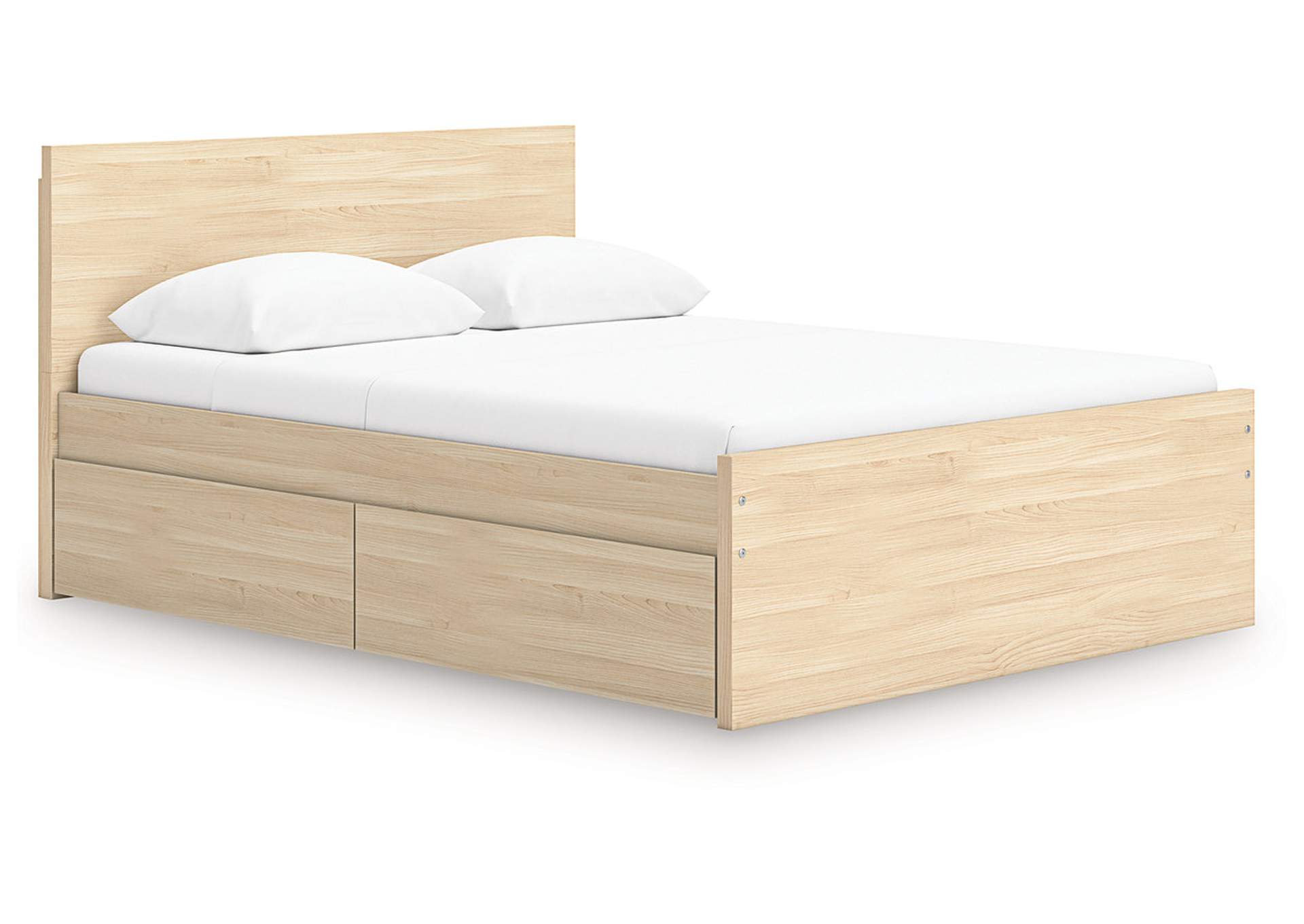 Onita Queen Panel Platform Bed with 1 Side Storage image 1