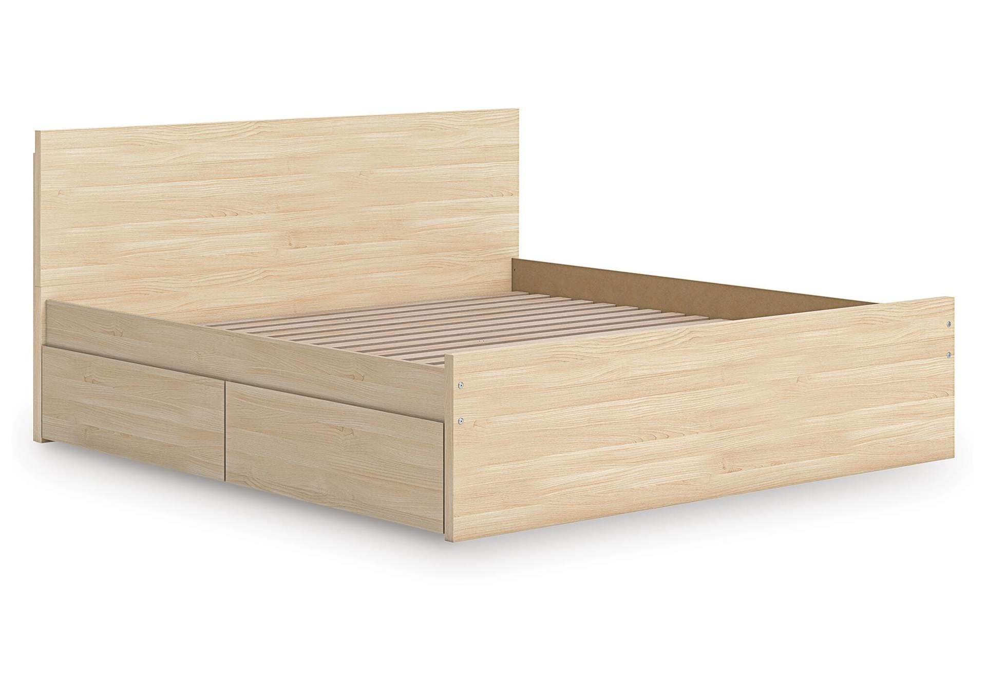 Onita Queen Panel Platform Bed with 2 Side Storage image 4