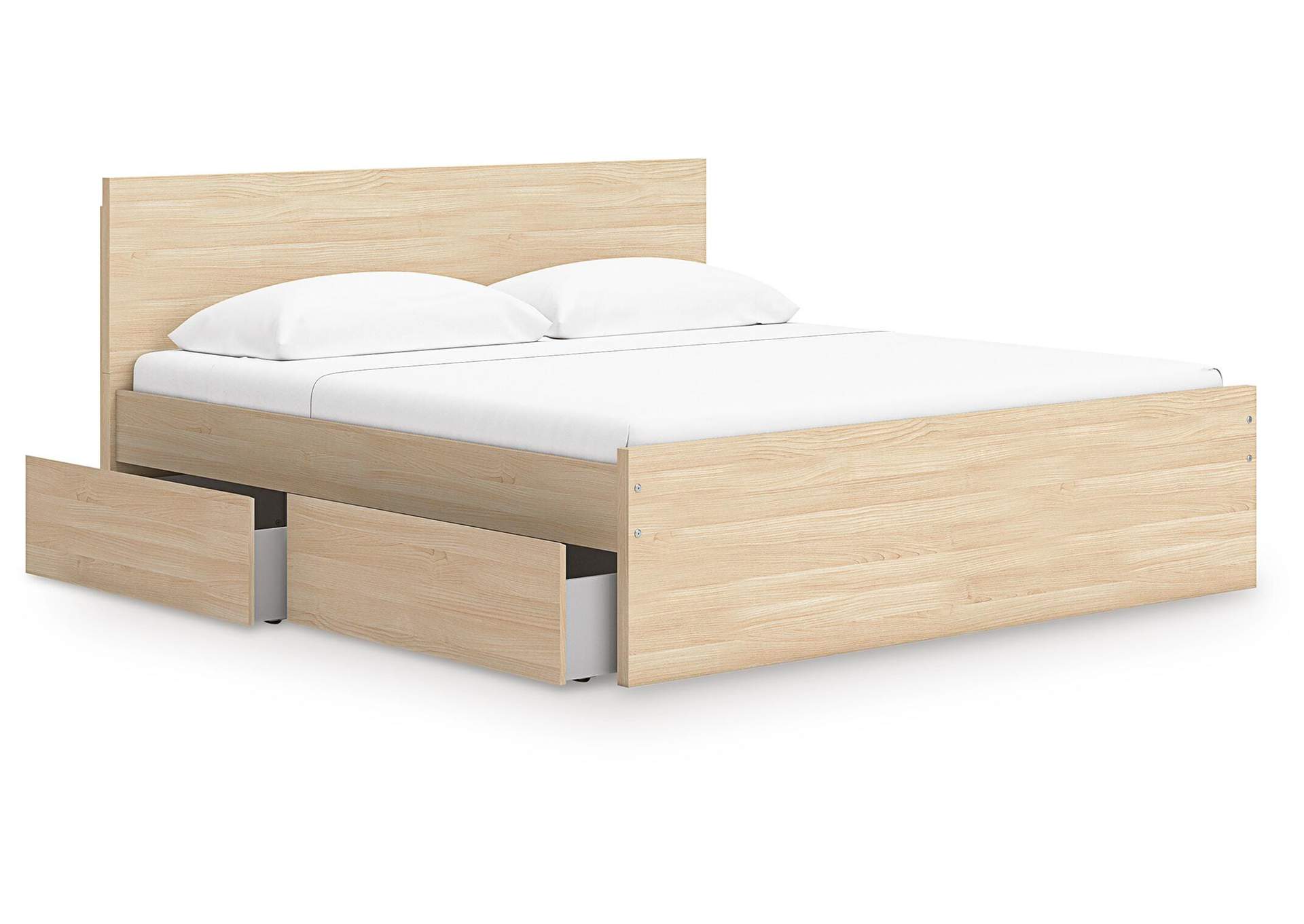 Onita Queen Panel Platform Bed with 2 Side Storage image 6